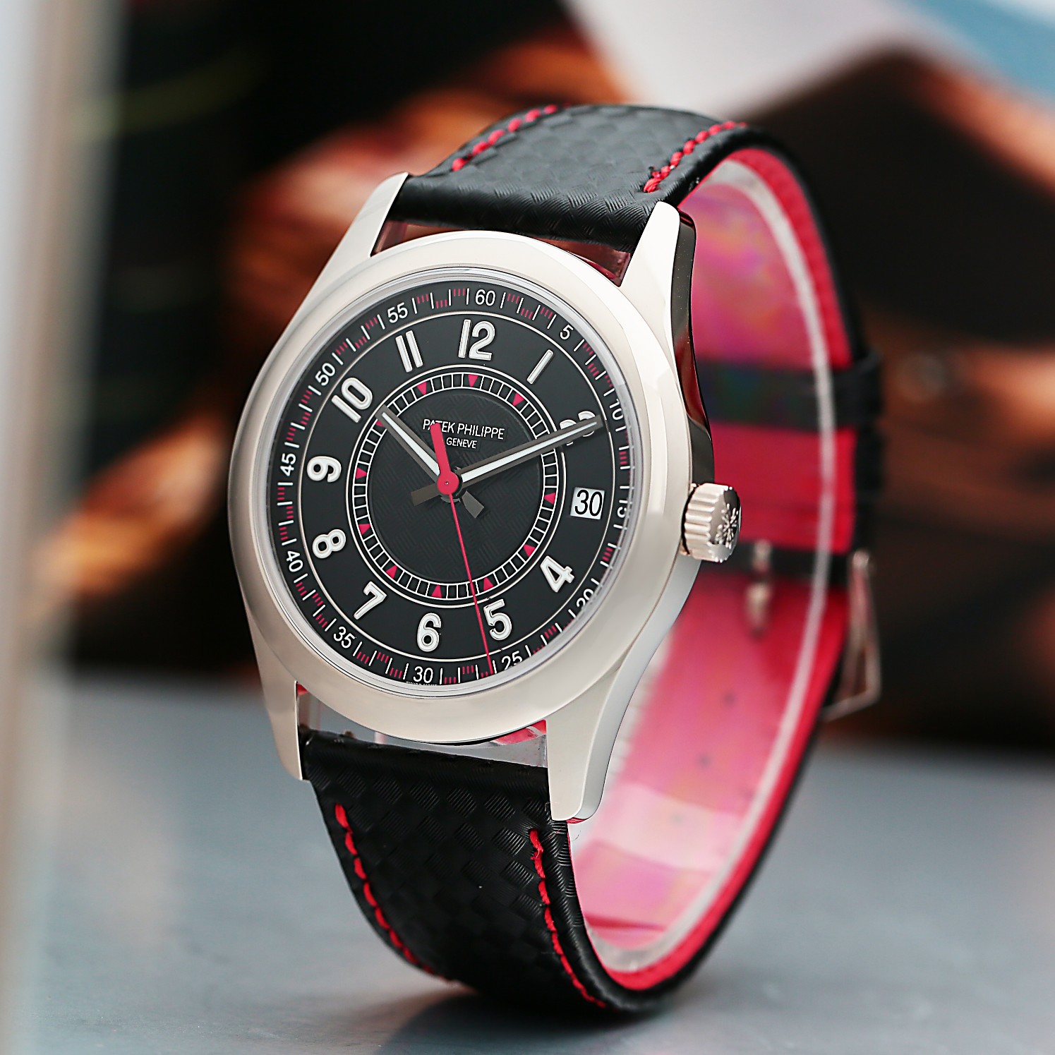 Calatrava White Gold Black Dial 40mm Product Image 1