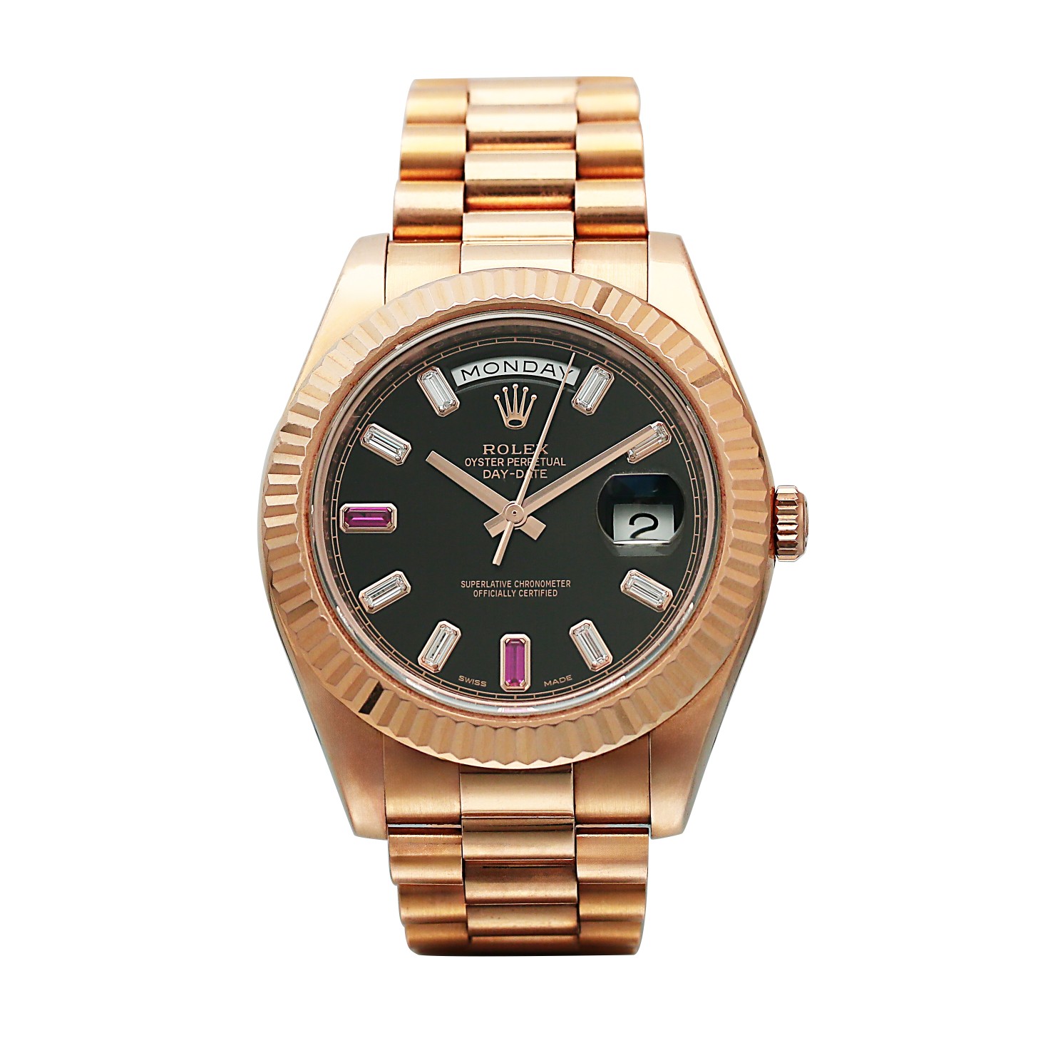 Day-Date Rose Gold Black Dial 41mm Product Image 1