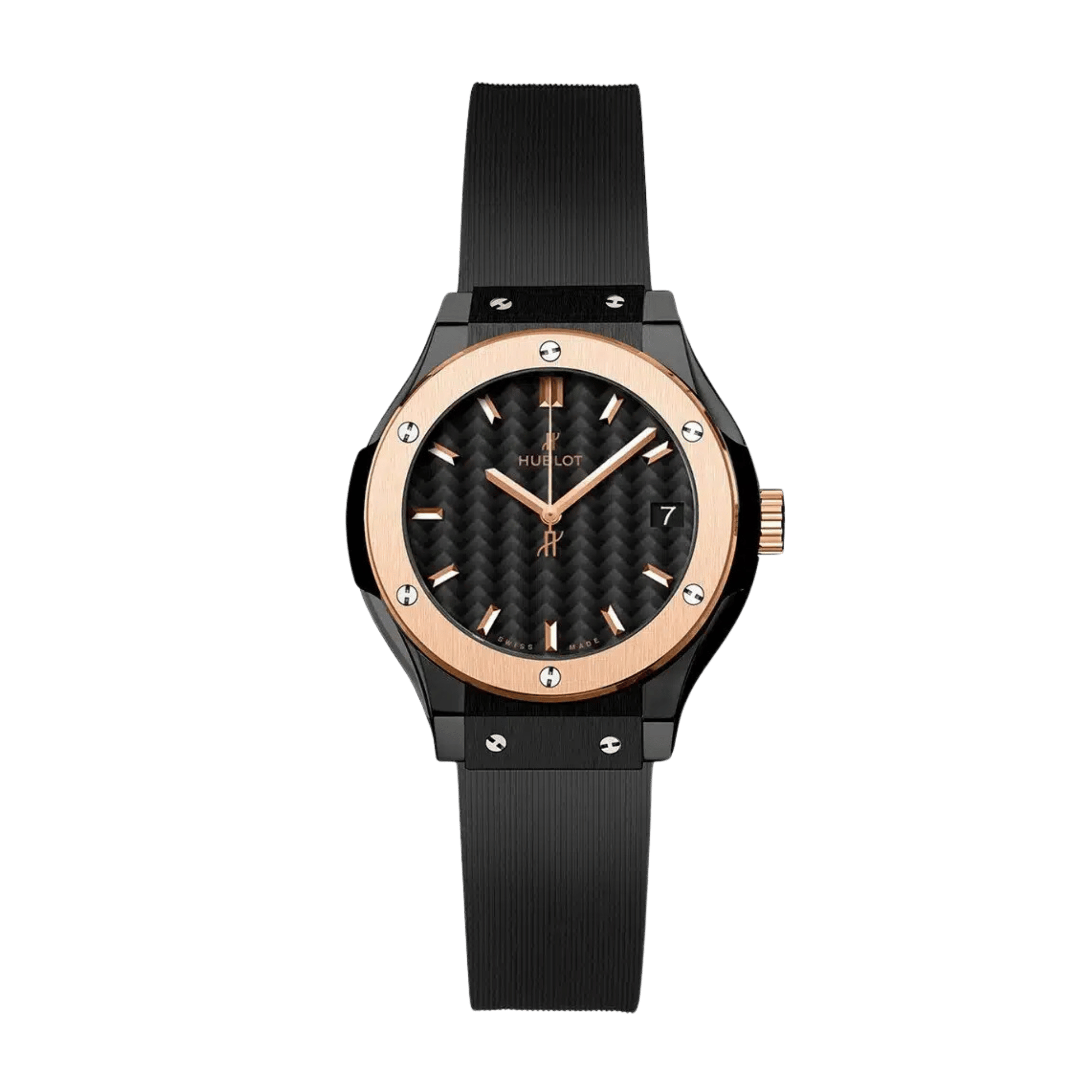 Classic Fusion Rose Gold & Ceramic Black Dial 33mm Product Image 1