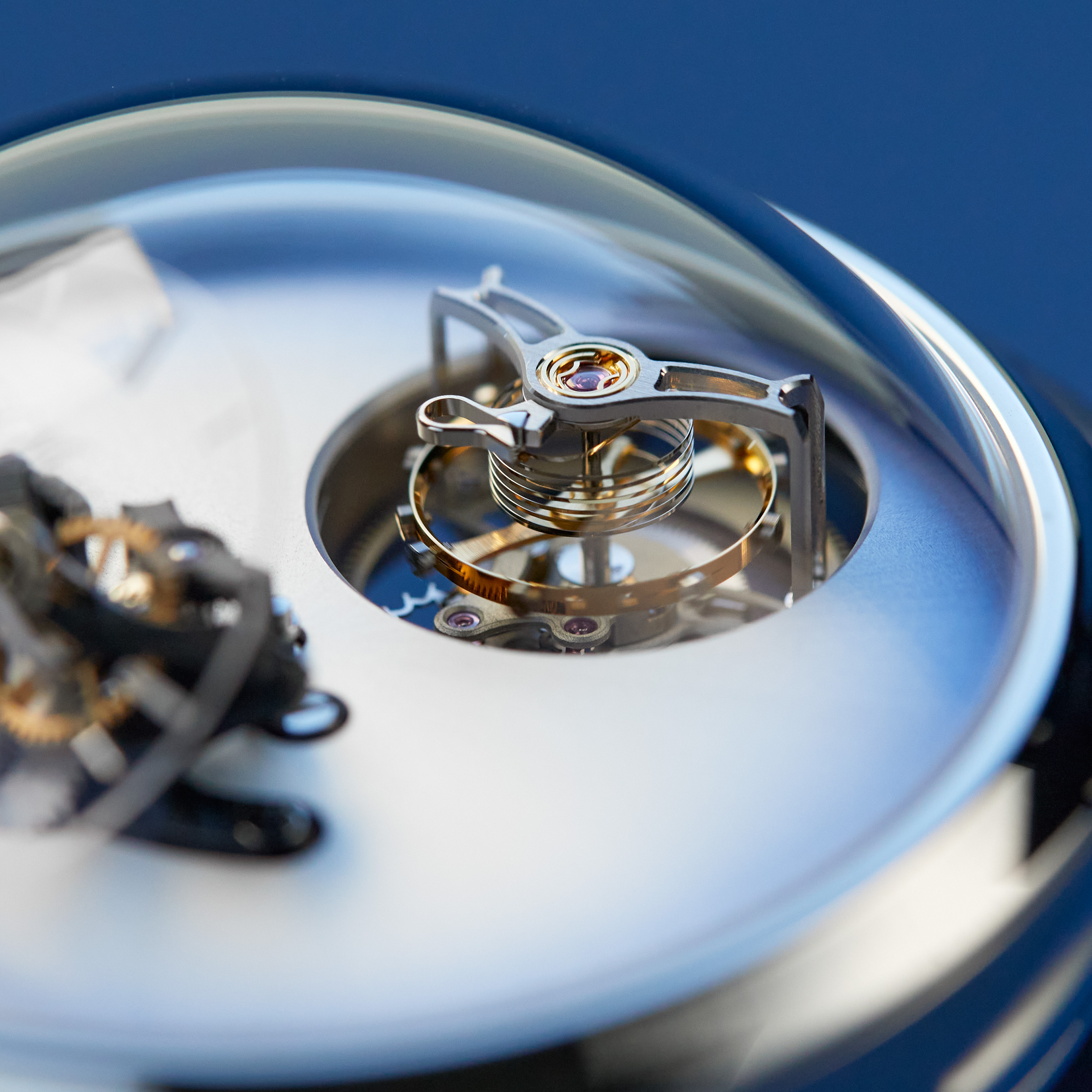 H.Moser x MB&F Endeavour Cylindrical Tourbillon Steel Ice Blue Dial 42mm Product Image