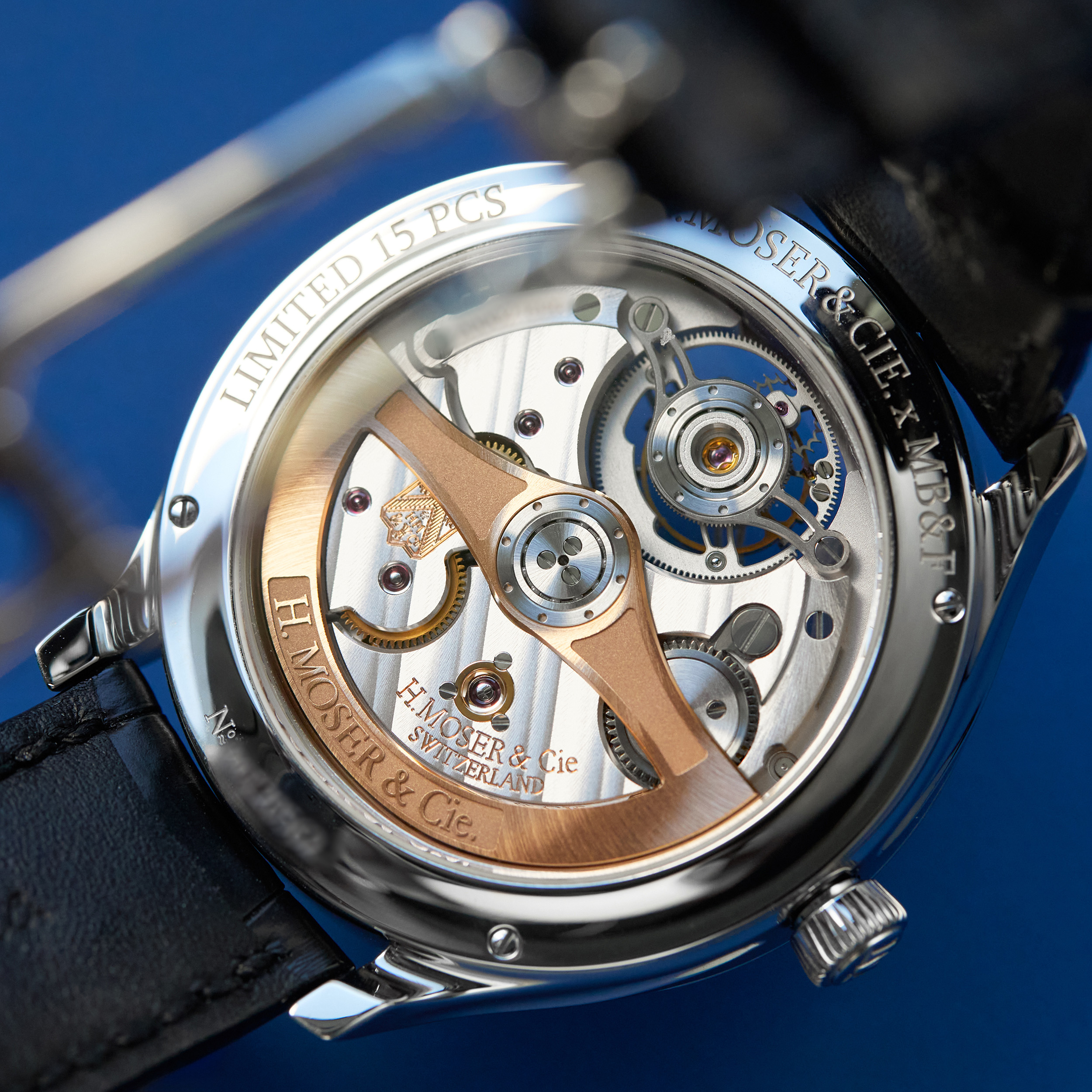 H.Moser x MB&F Endeavour Cylindrical Tourbillon Steel Ice Blue Dial 42mm Product Image