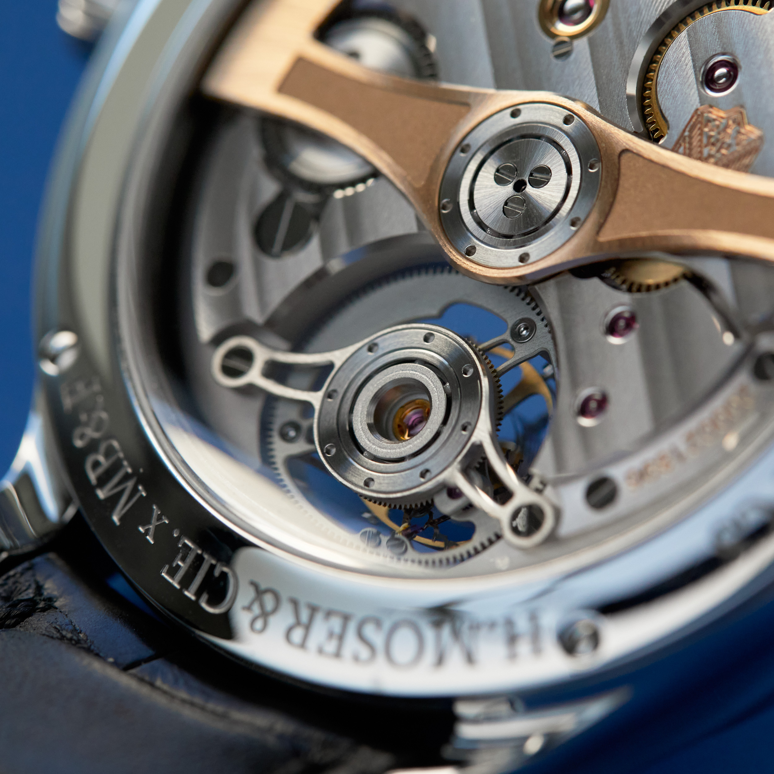 H.Moser x MB&F Endeavour Cylindrical Tourbillon Steel Ice Blue Dial 42mm Product Image