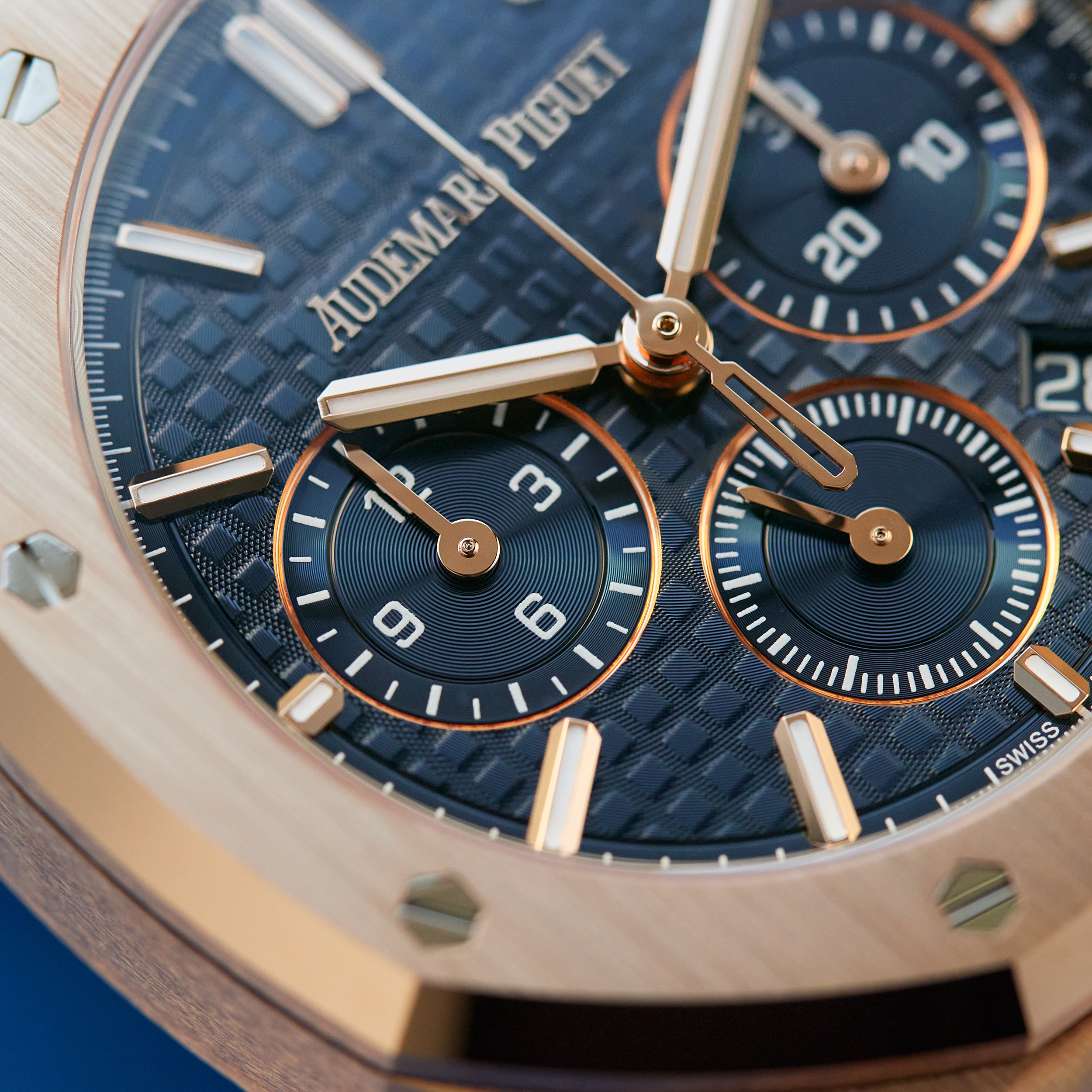 Royal Oak Chronograph Rose Gold Blue Dial 38mm Product Image