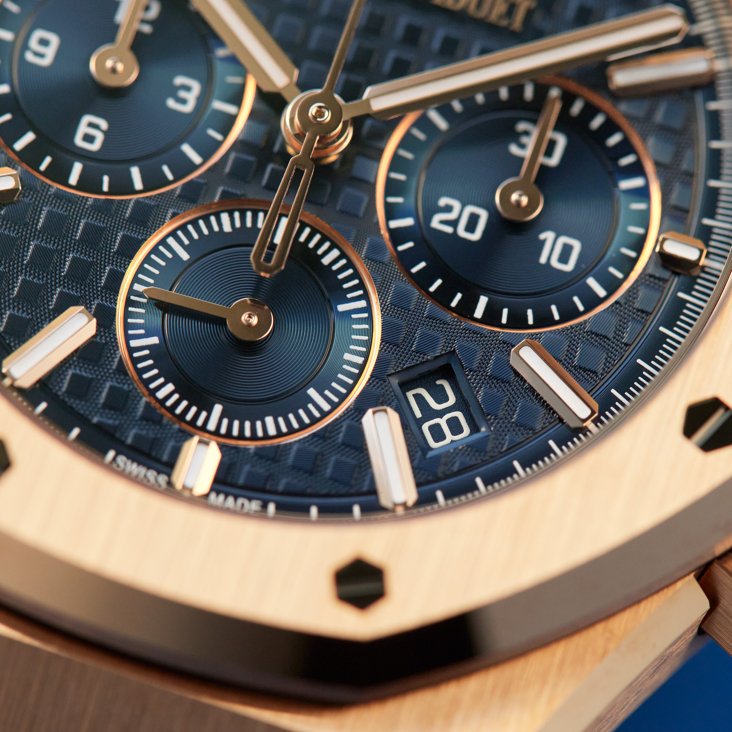 Royal Oak Chronograph Rose Gold Blue Dial 38mm Product Image