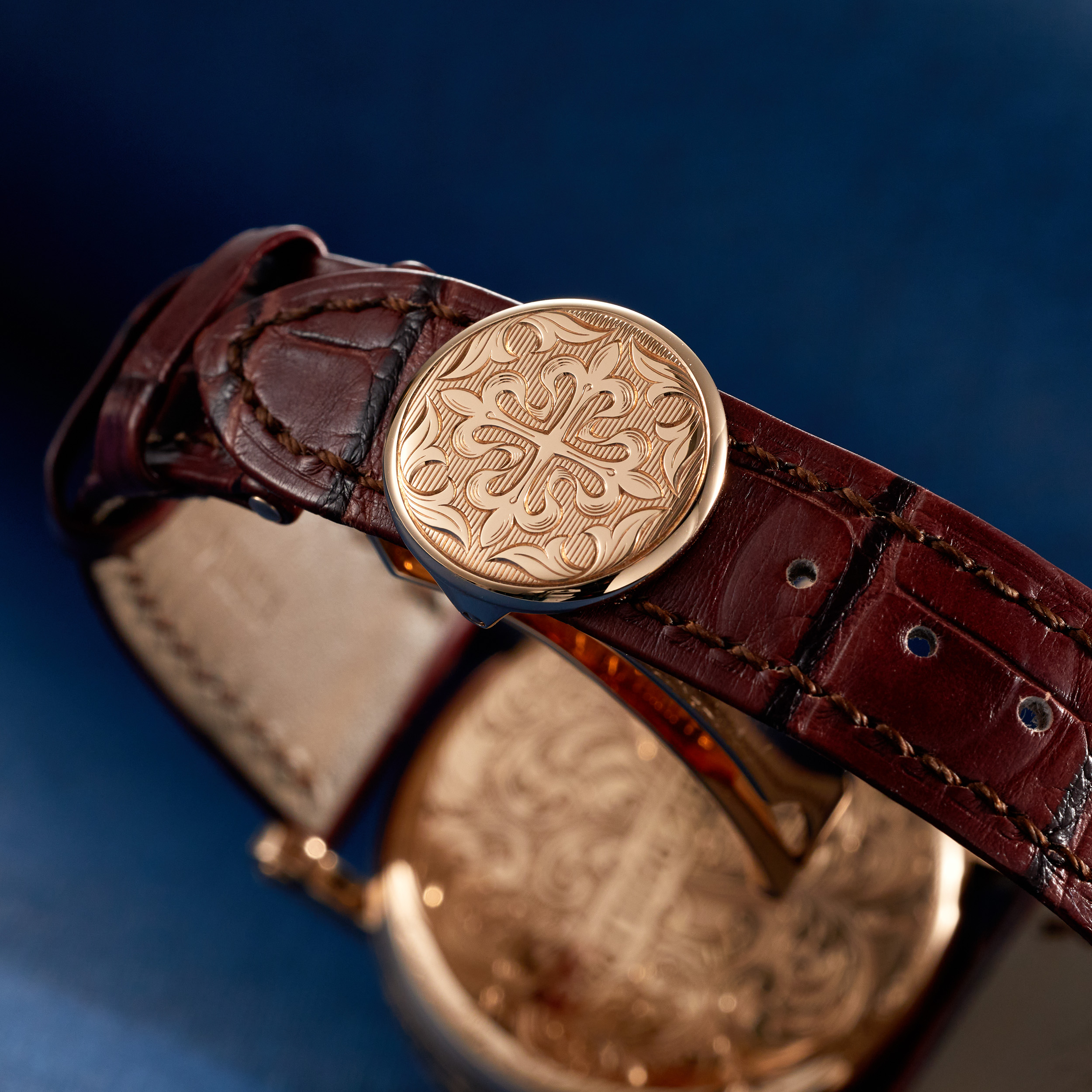 Retrograde Perpetual Calendar Rare Handcrafts Rose Gold White Dial 38mm Product Image
