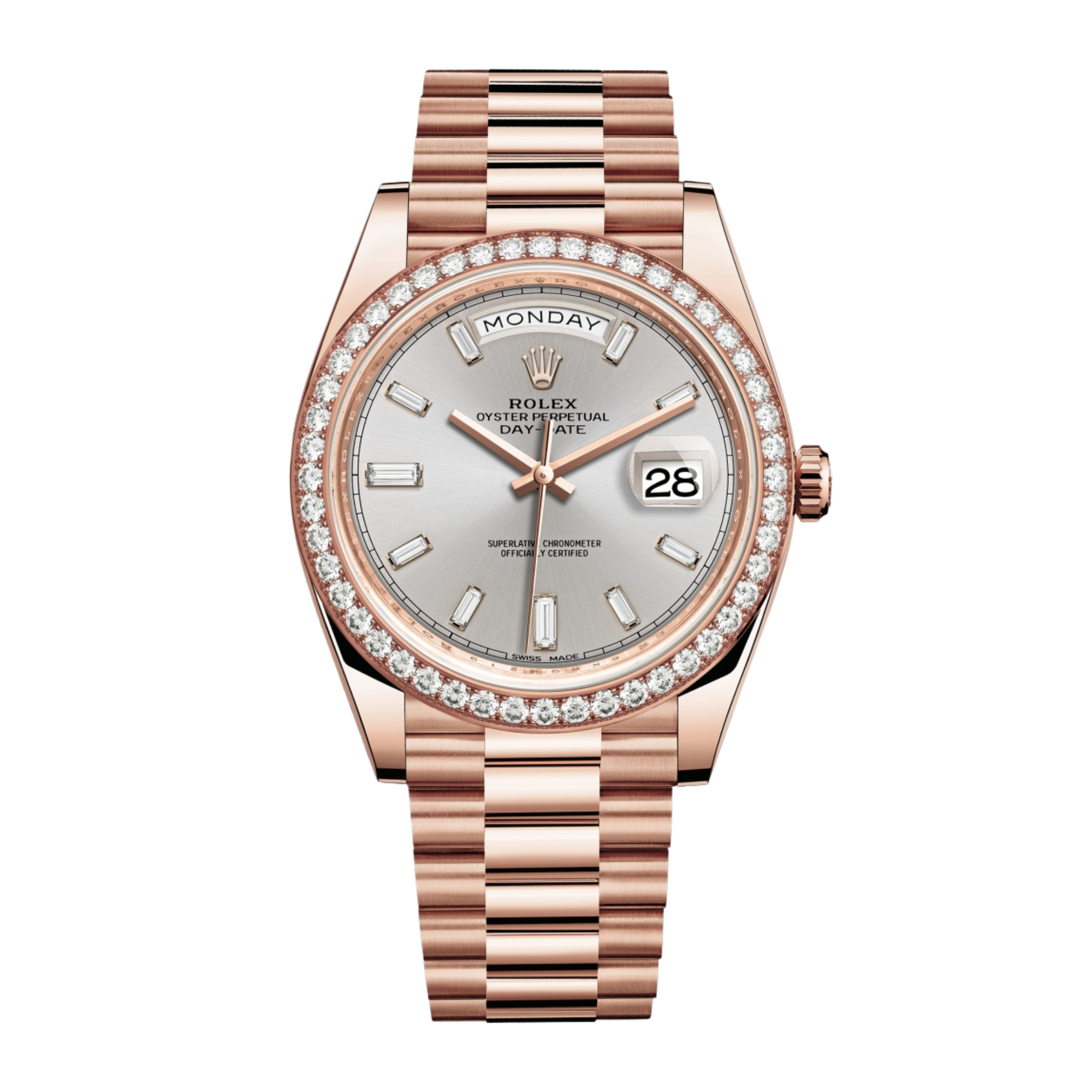 Day-Date Rose Gold Diamond Grey Dial 40mm Product Image