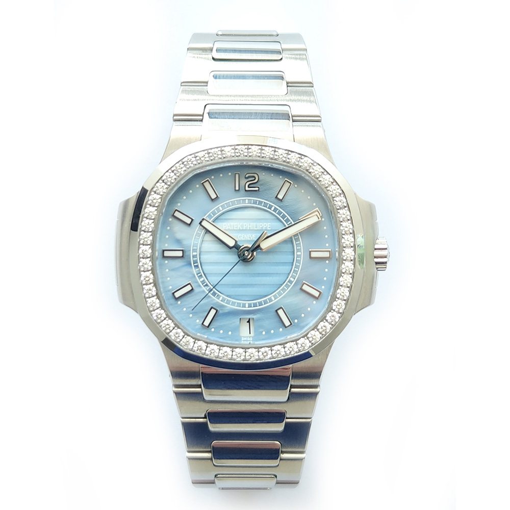 Nautilus Steel Diamond Blue Dial 33mm Product Image 1