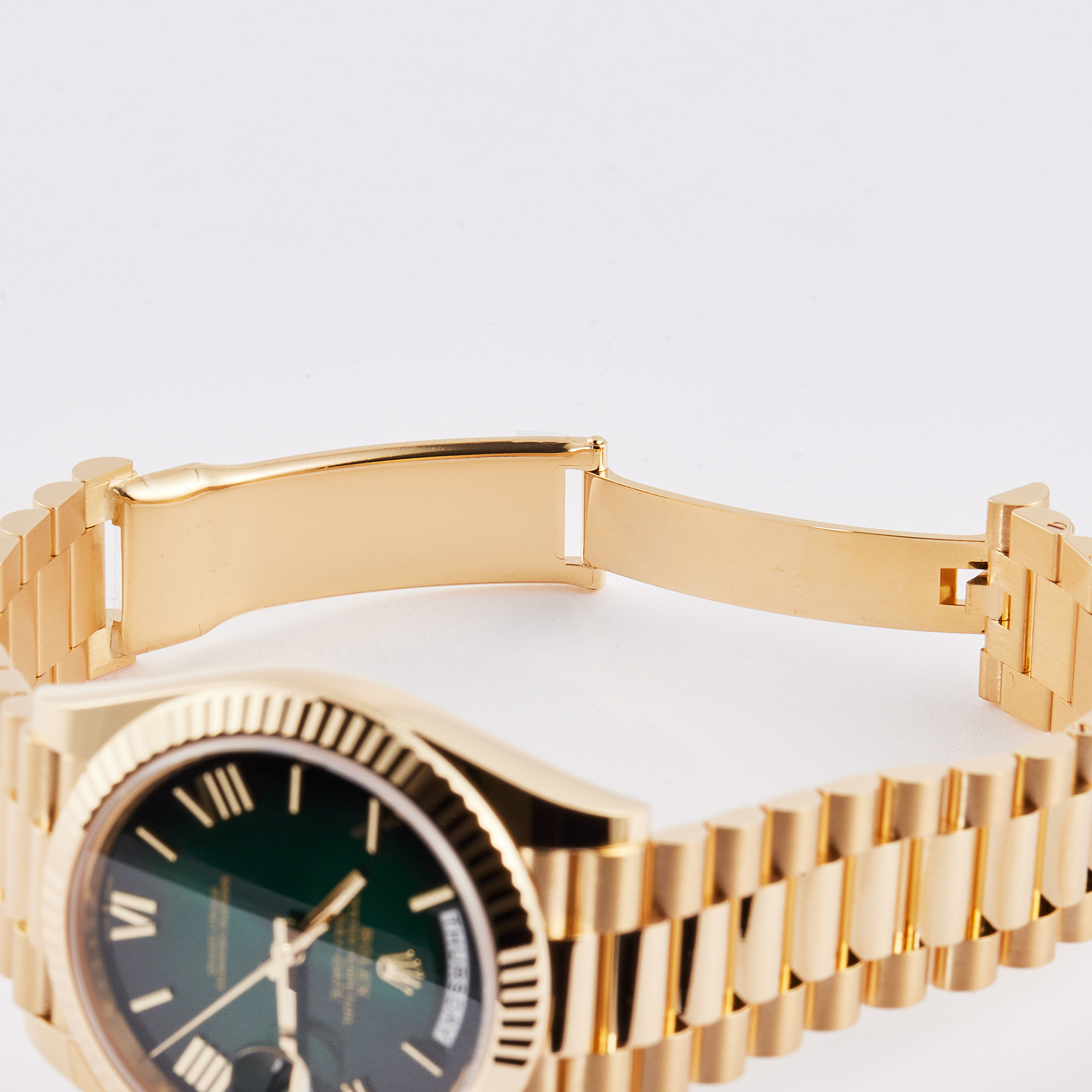 Day-Date Yellow Gold "Ombré" Green Dial Product Image 8