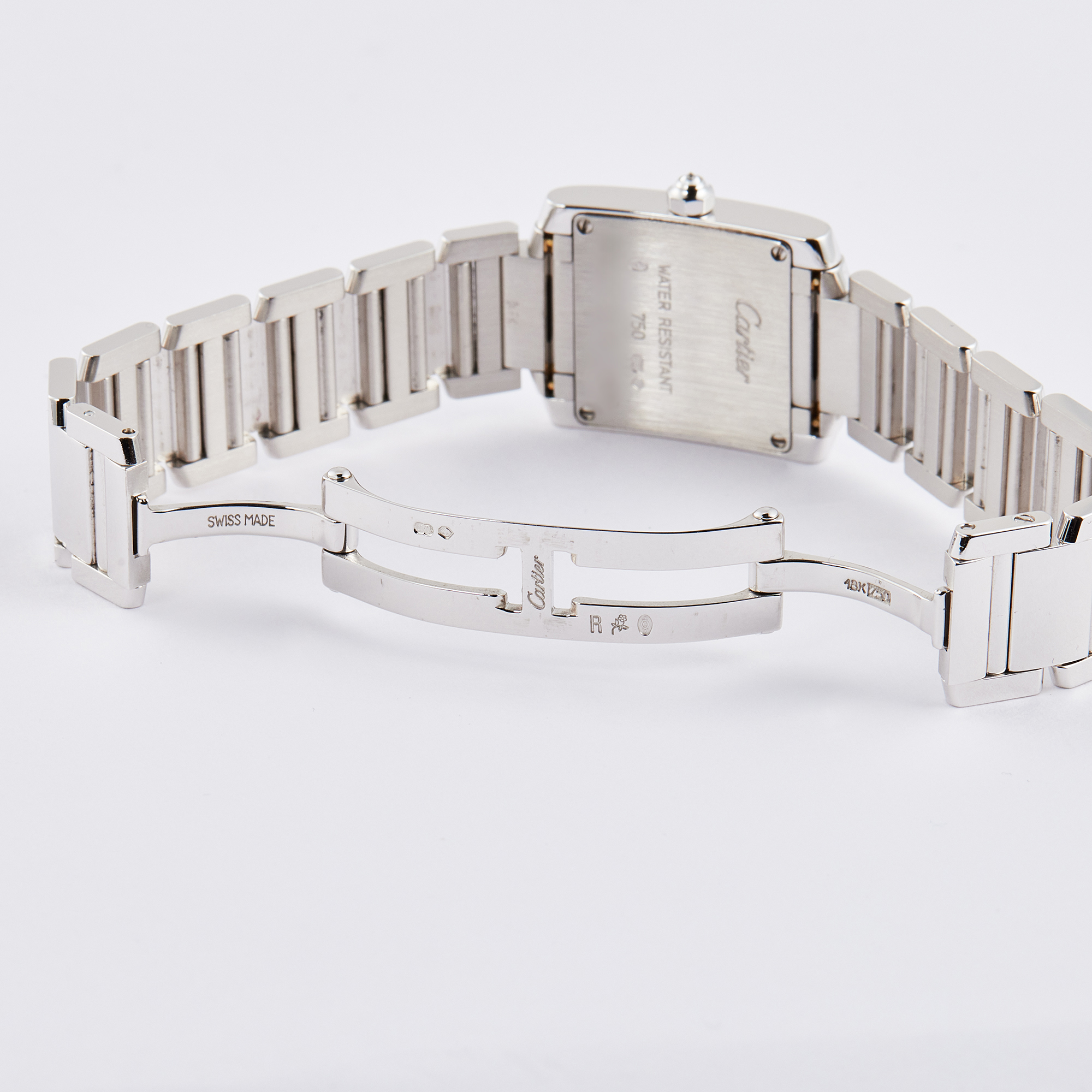 Vintage Tank Francaise White Gold Diamond White Dial 20mm Product Image 7