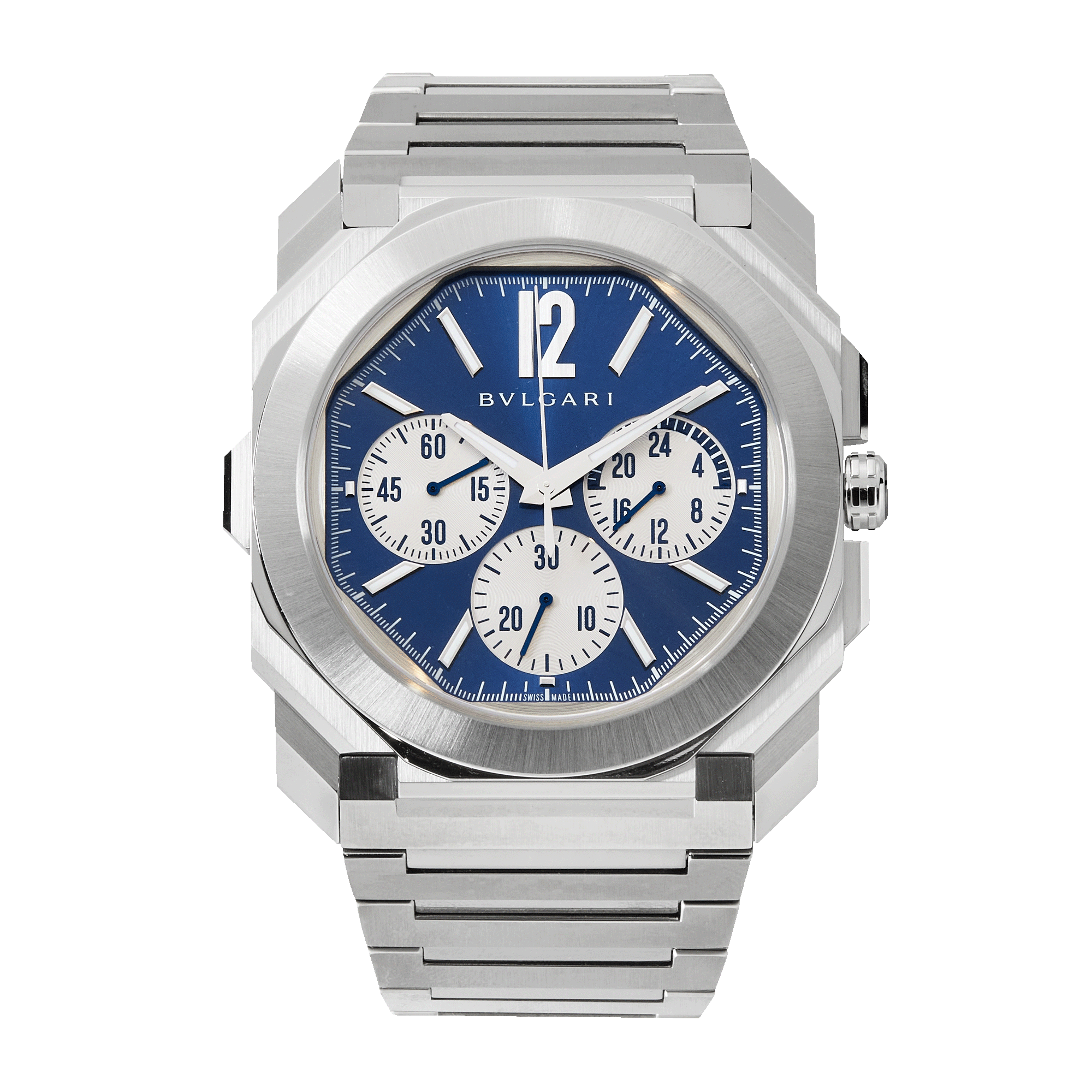 Octo Finissimo Chronograph GMT Steel Blue Dial 43mm Product Image 1