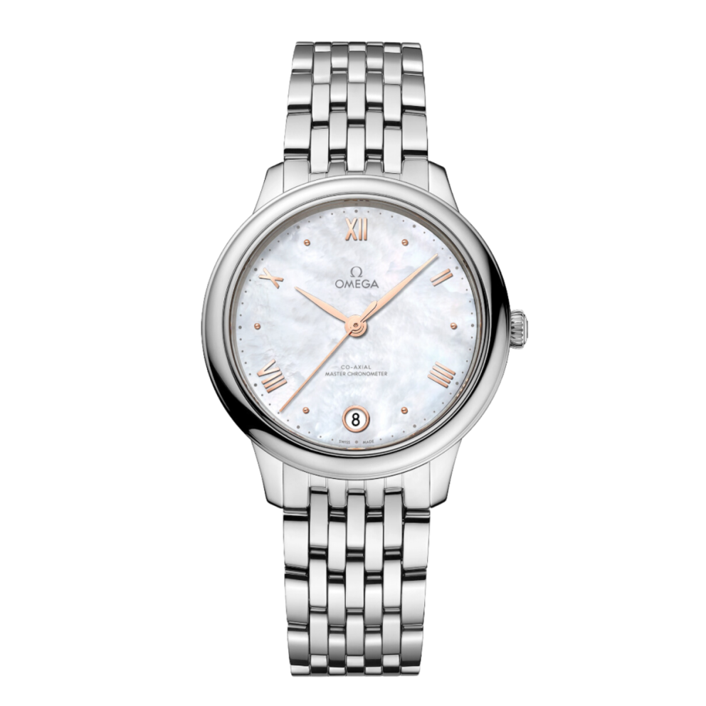 De Ville Prestige Chronometer Steel Mother of Pearl Dial 34mm Product Image 1