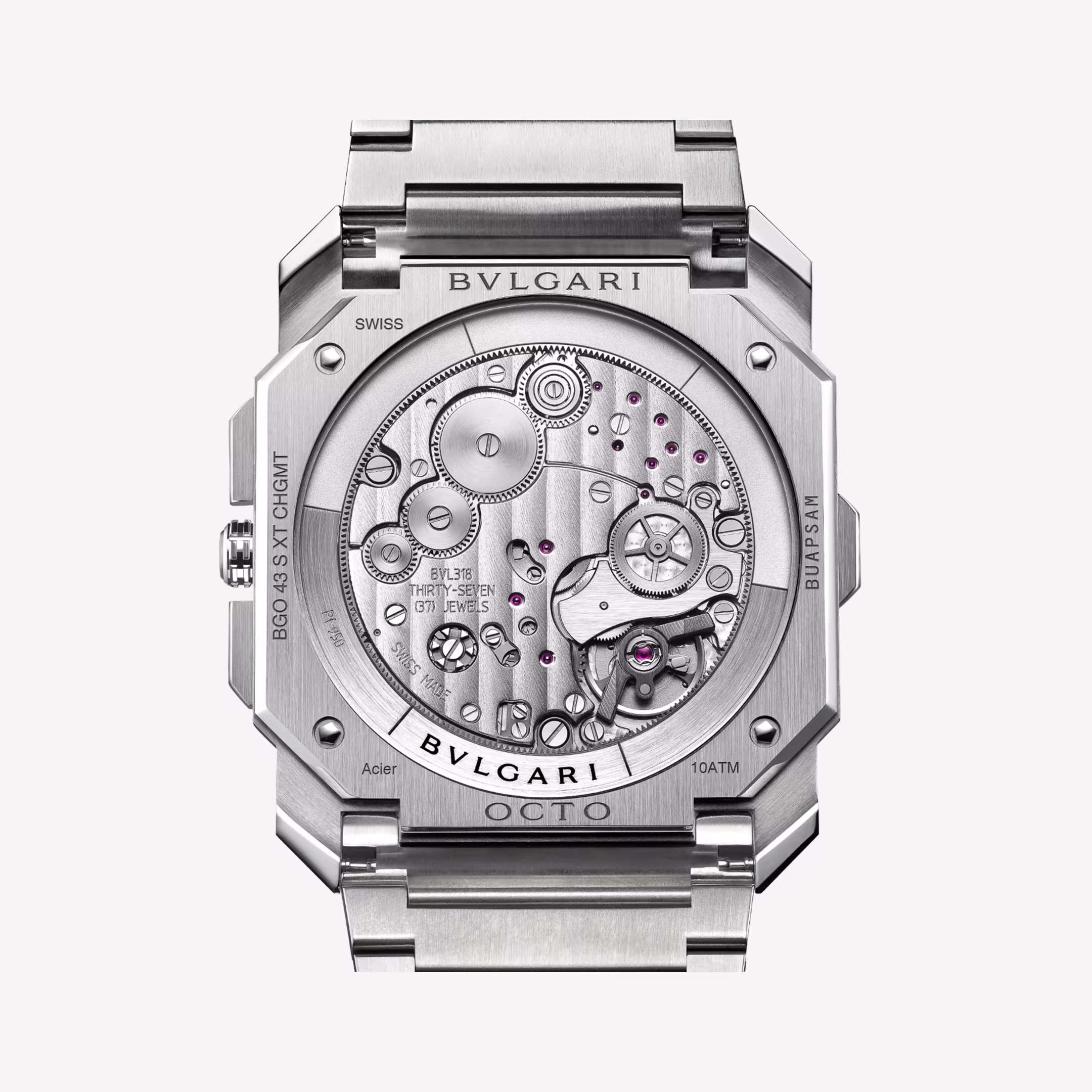 Octo Finissimo Chronograph GMT Steel Silver Dial 43mm Product Image 4