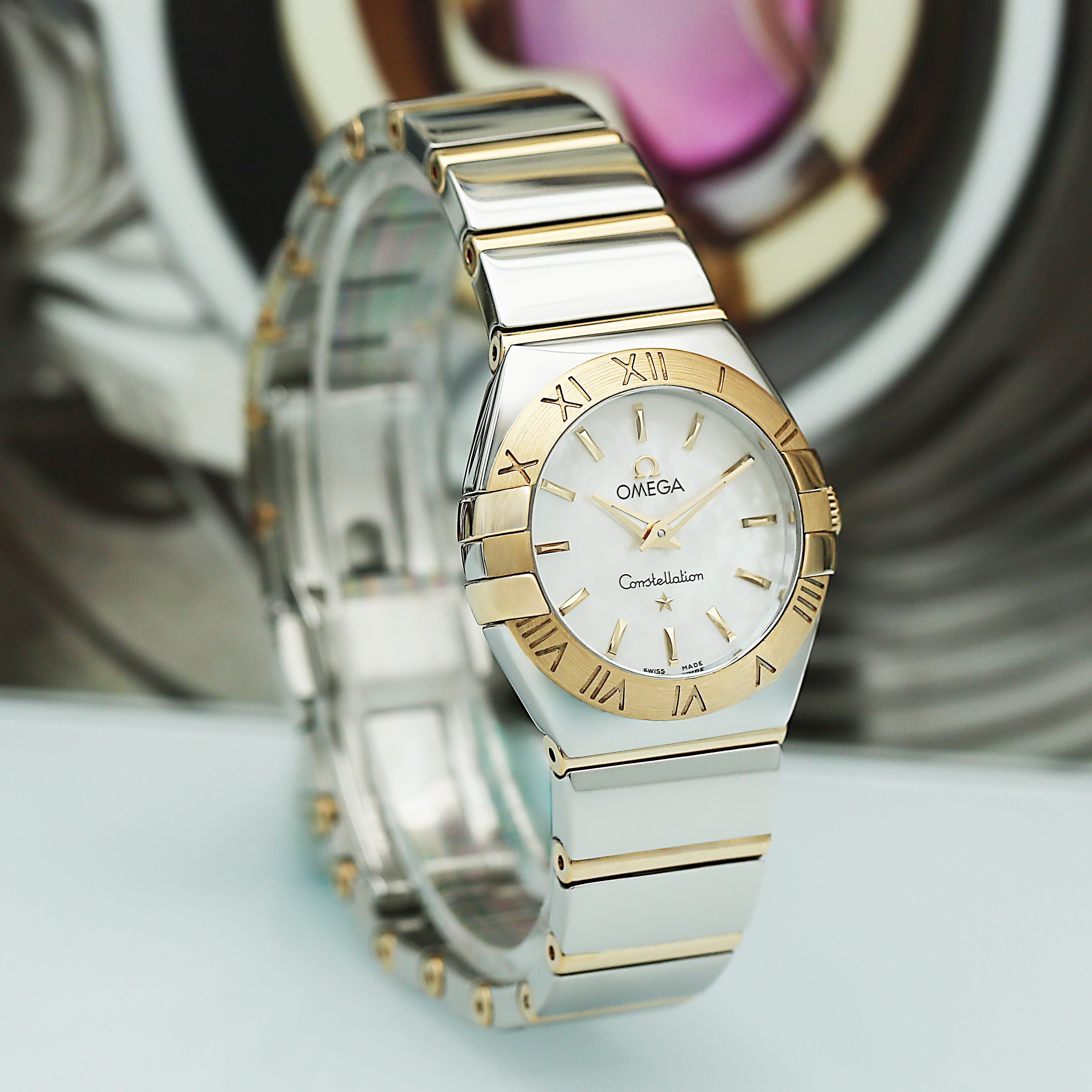 Constellation Yellow Gold & Steel Mother of Pearl Dial 24mm Product Image 2