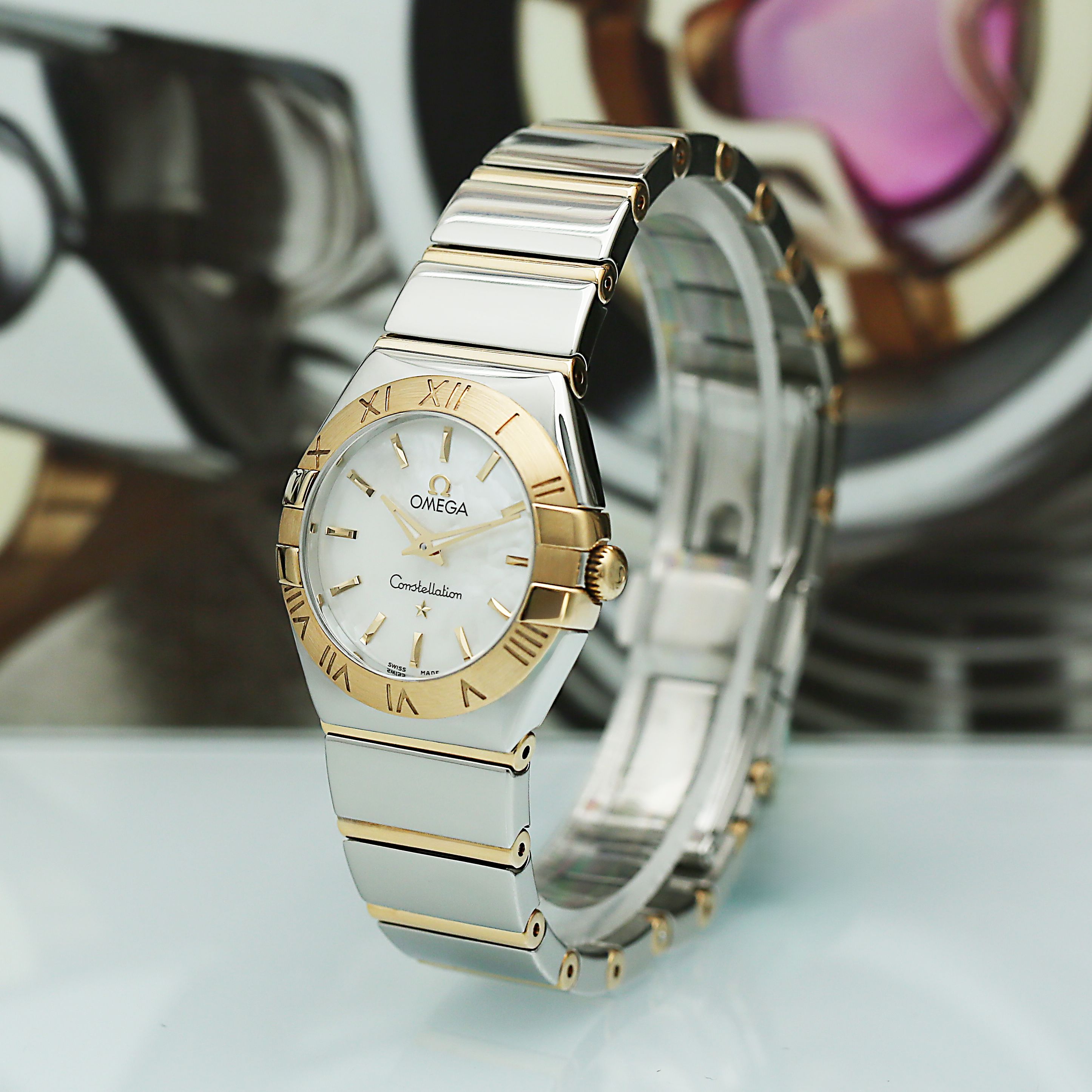 Constellation Yellow Gold & Steel Mother of Pearl Dial 24mm Product Image 3