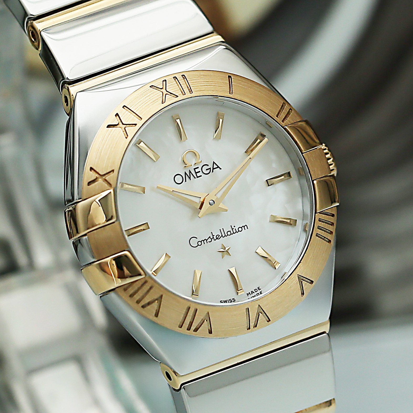 Constellation Yellow Gold & Steel Mother of Pearl Dial 24mm Product Image 4