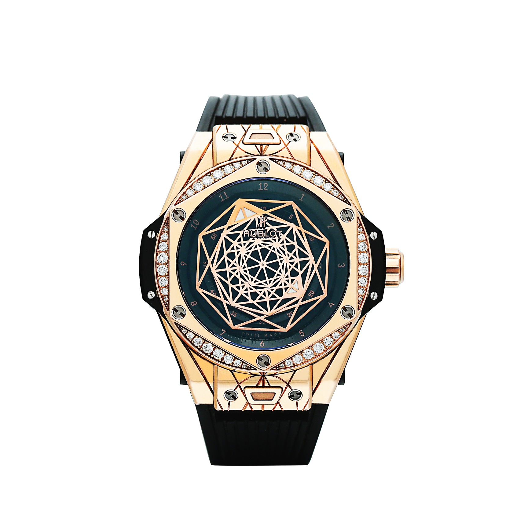 Big Bang Rose Gold Diamond Black Dial 39mm Product Image 1