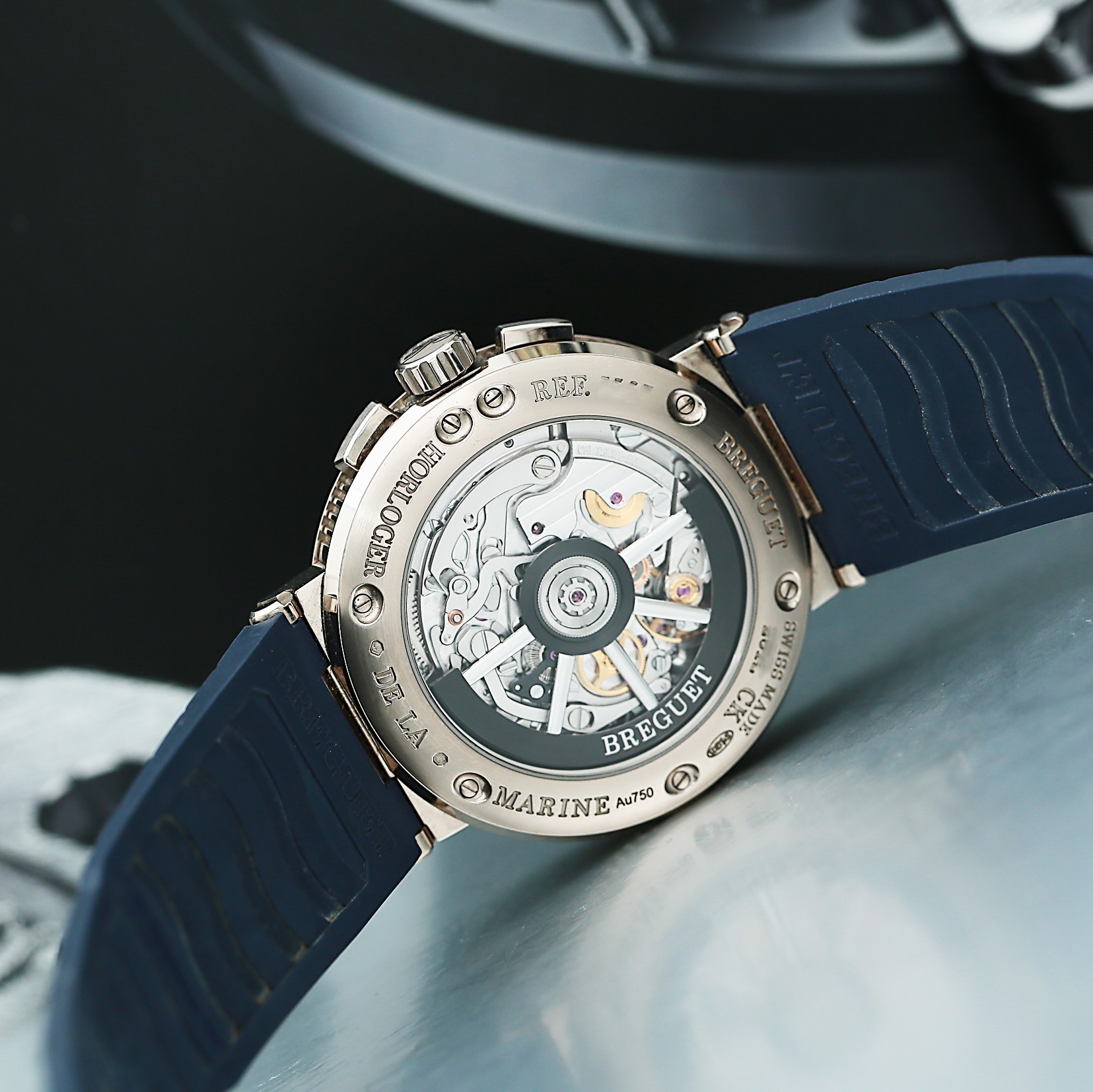 Marine Chronograph White Gold Blue Dial 42mm Product Image 6