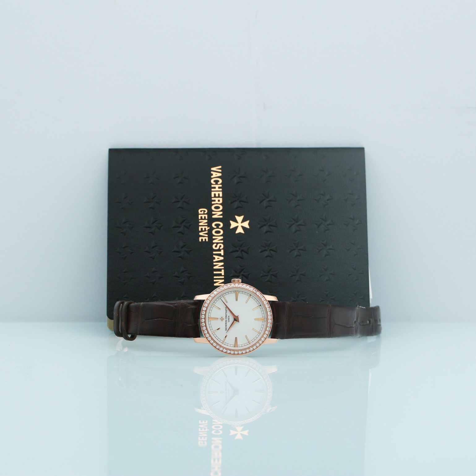 Patrimony Rose Gold Diamond Silver Dial 33mm Product Image 8