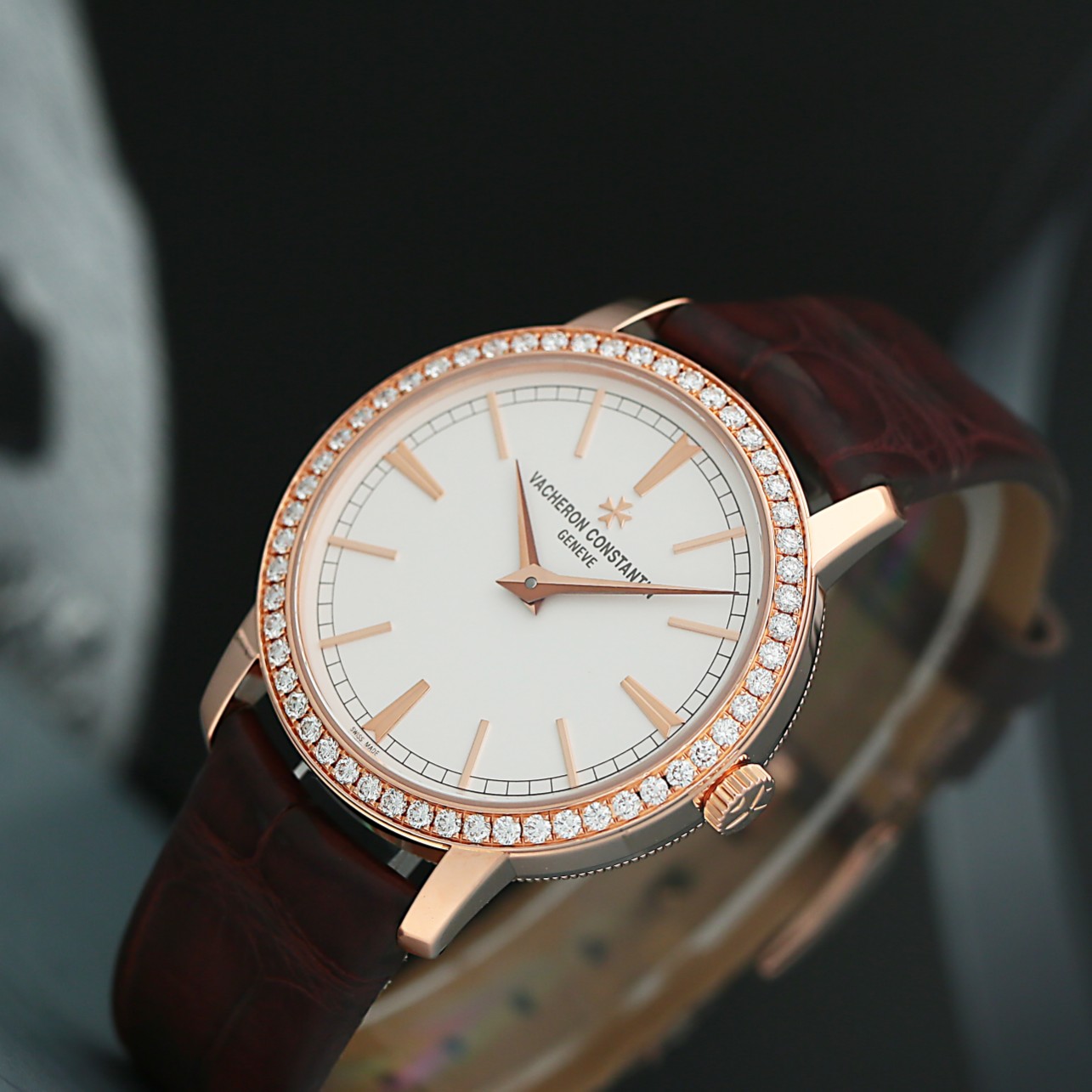 Patrimony Rose Gold Diamond Silver Dial 33mm Product Image 4