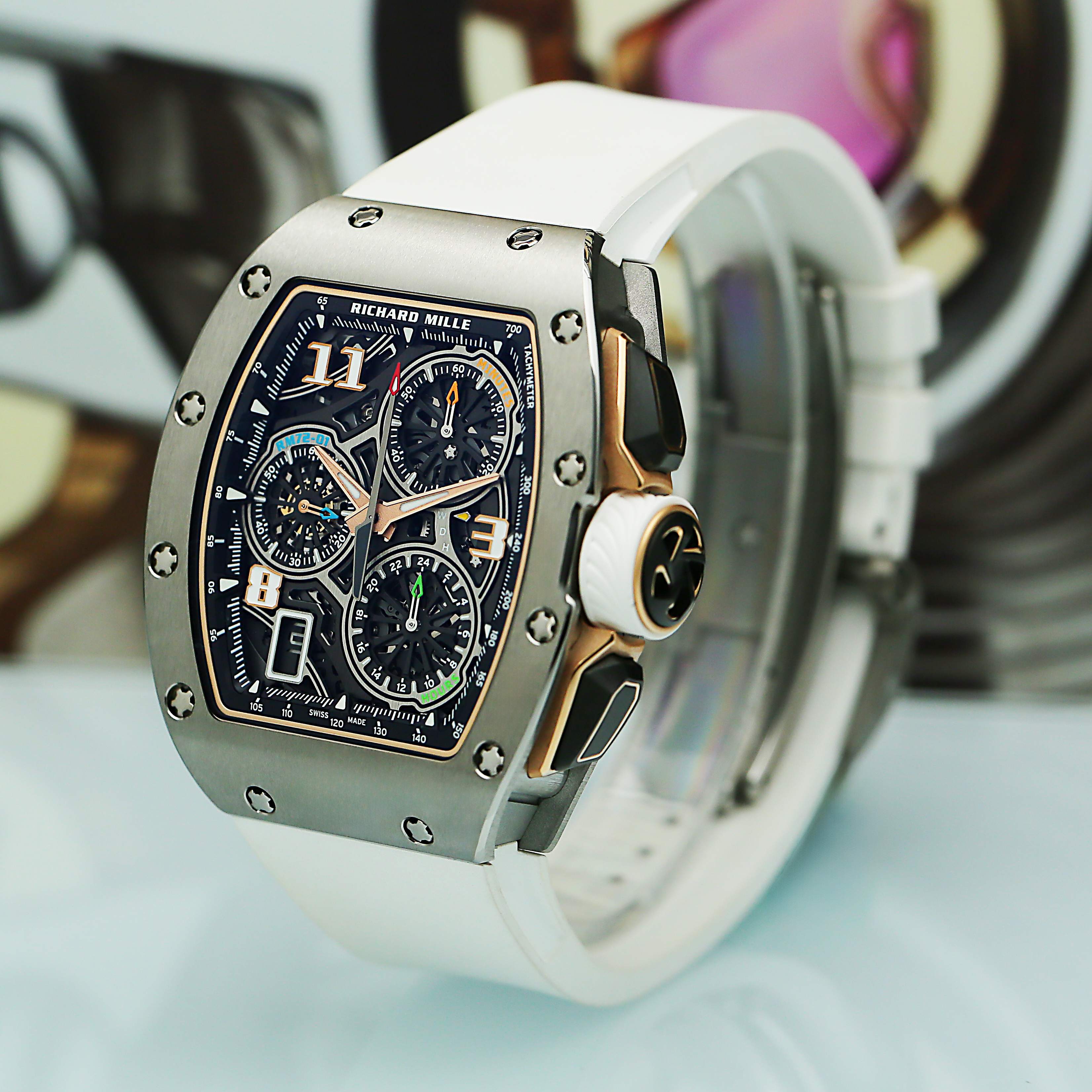 RM72-01 Lifestyle In-House Chronograph Titanium Product Image 2