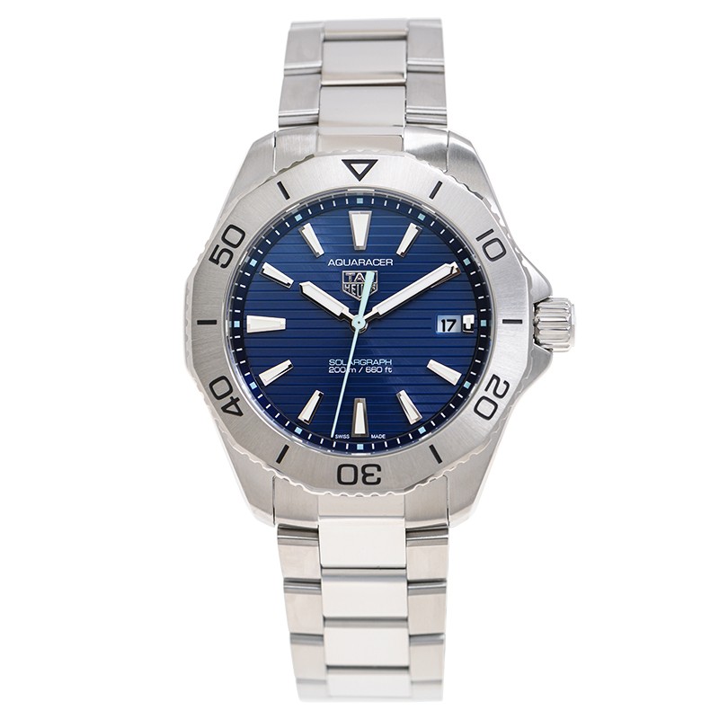 Aquaracer Solargraph Steel Blue Dial 40mm Product Image 1