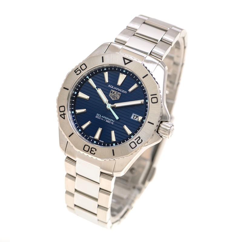 Aquaracer Solargraph Steel Blue Dial 40mm Product Image 2