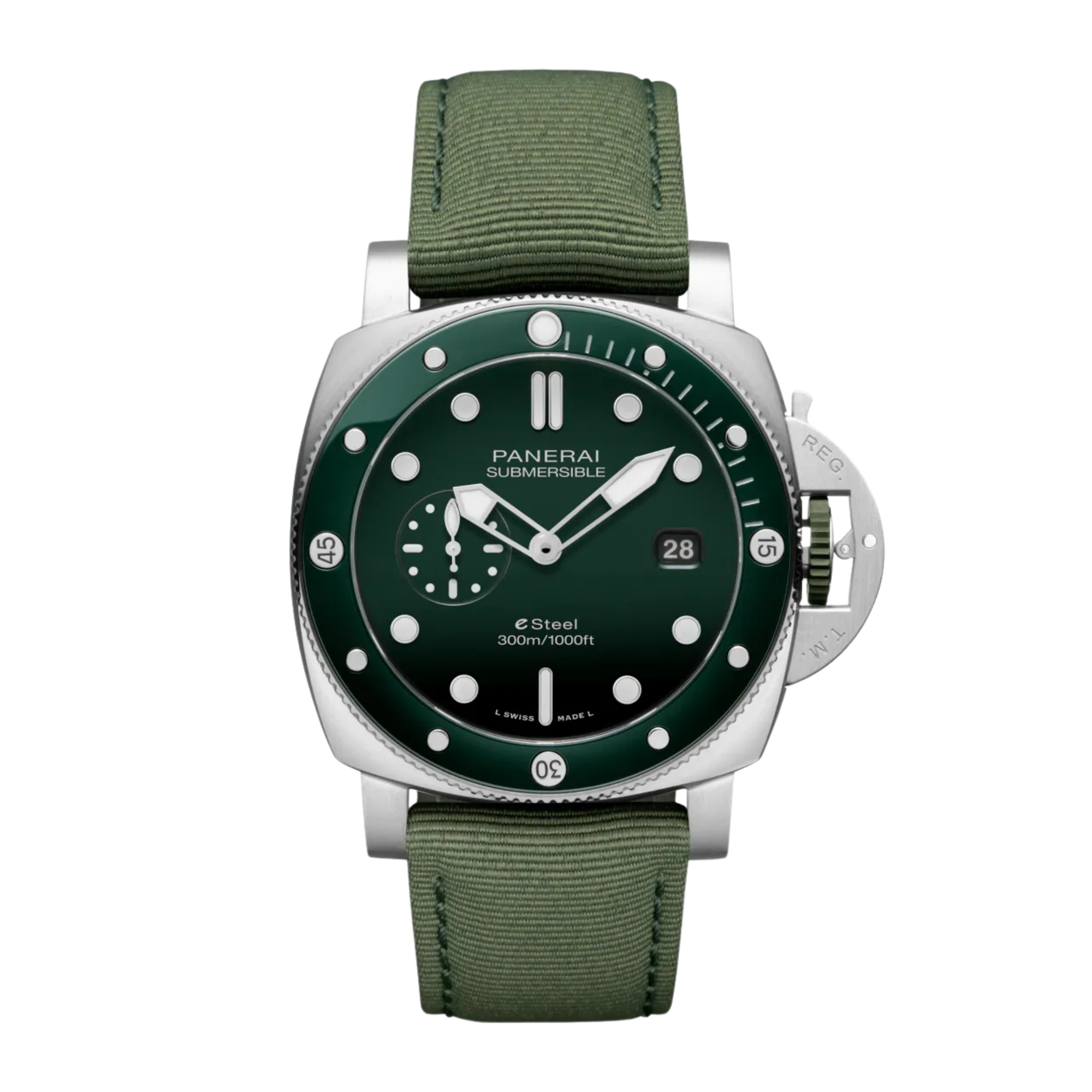 Submersible QuarantaQuattro ESteel Verde Smeraldo Green Dial 44mm Product Image