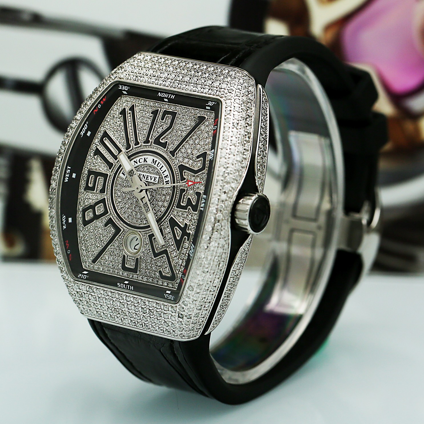 Vanguard Steel Diamond Pave Dial 44mm Product Image 3