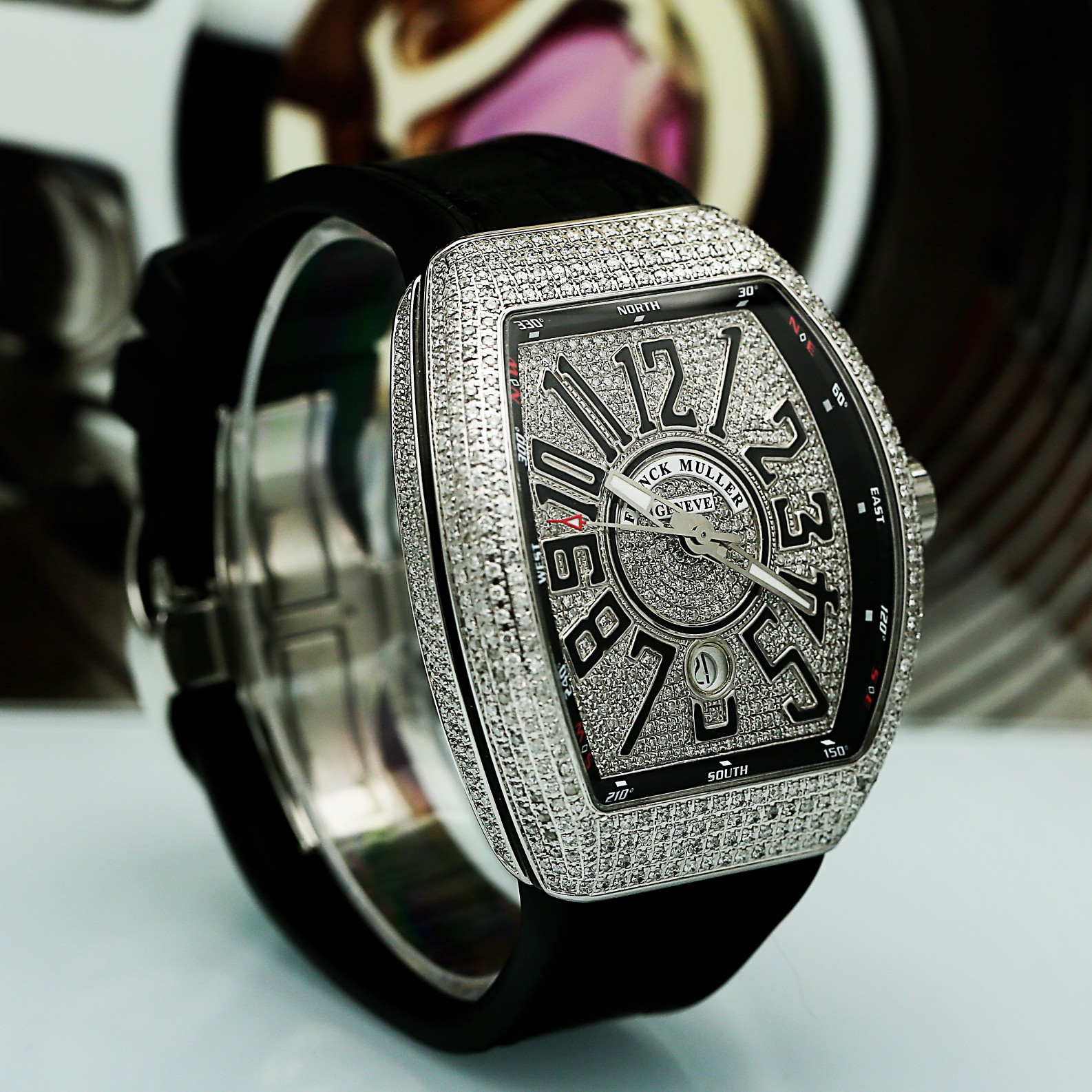 Vanguard Steel Diamond Pave Dial 44mm Product Image 2