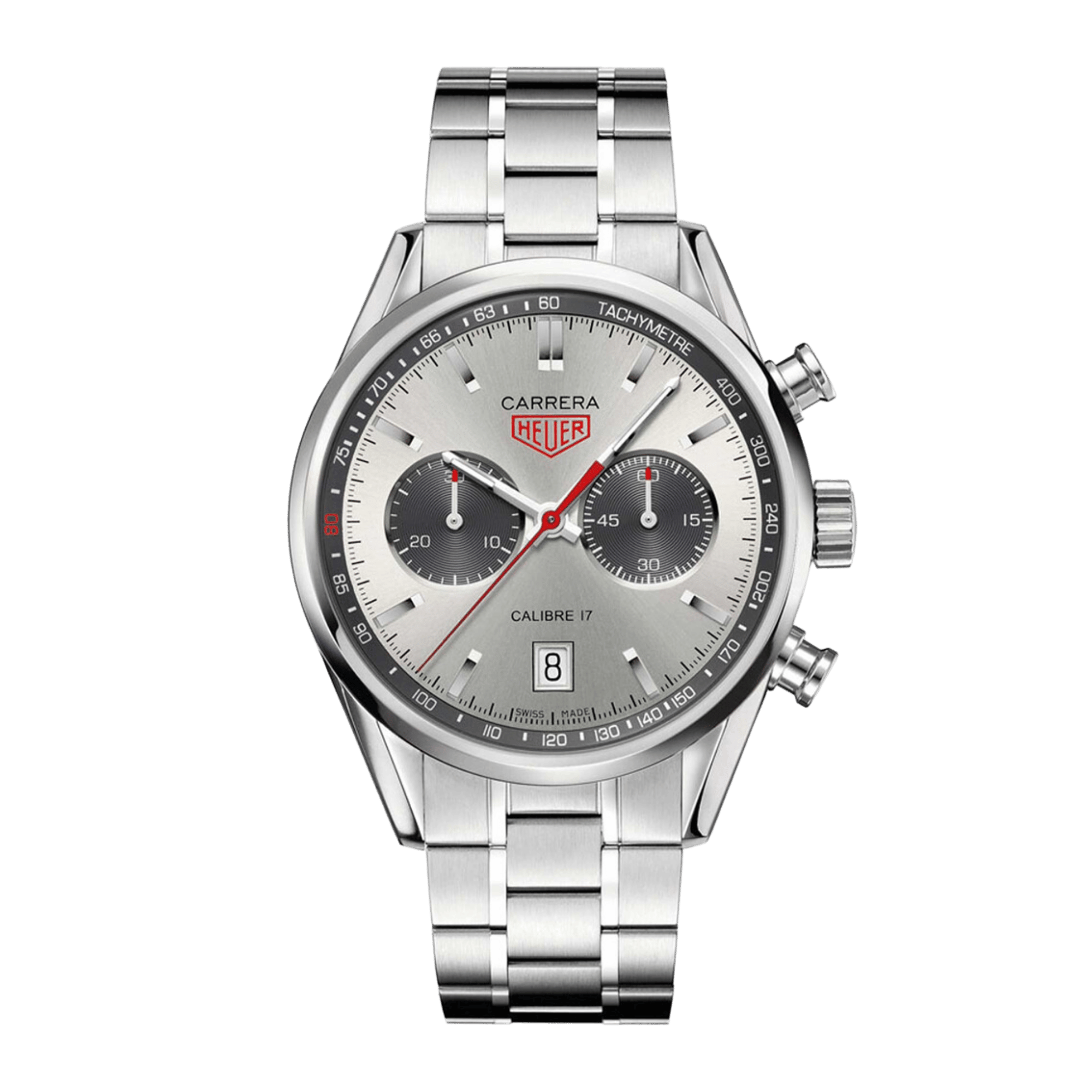 Carrera Jack Heuer 80th Birthday Steel Silver Dial 41mm Product Image