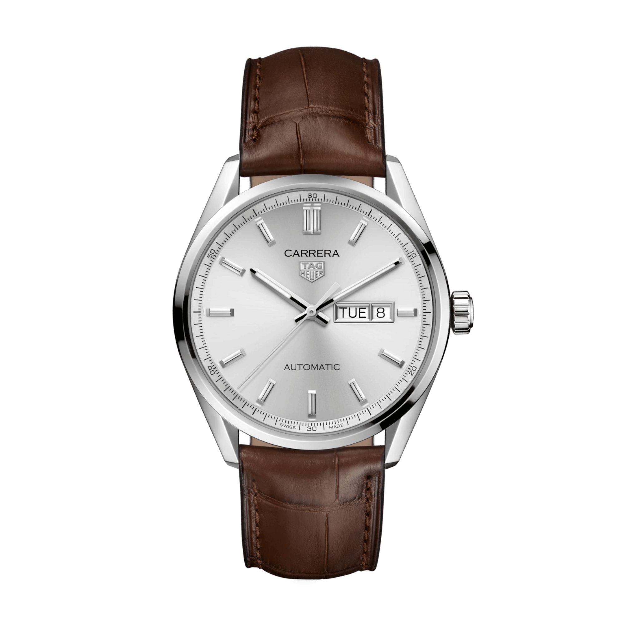 Carrera Day-Date Steel Silver Dial 39mm Product Image