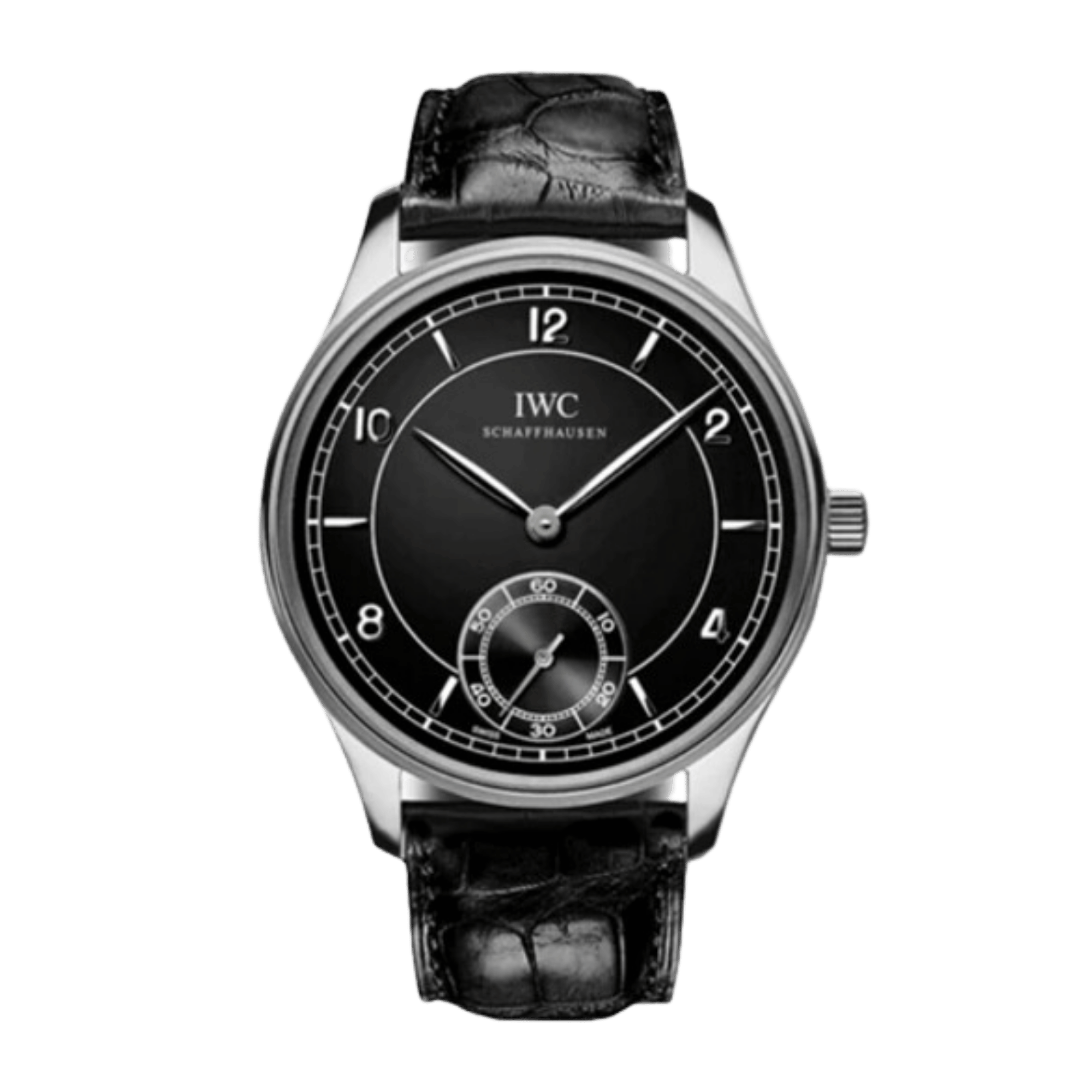 Vintage Portuguese Steel Black Dial 44mm Product Image