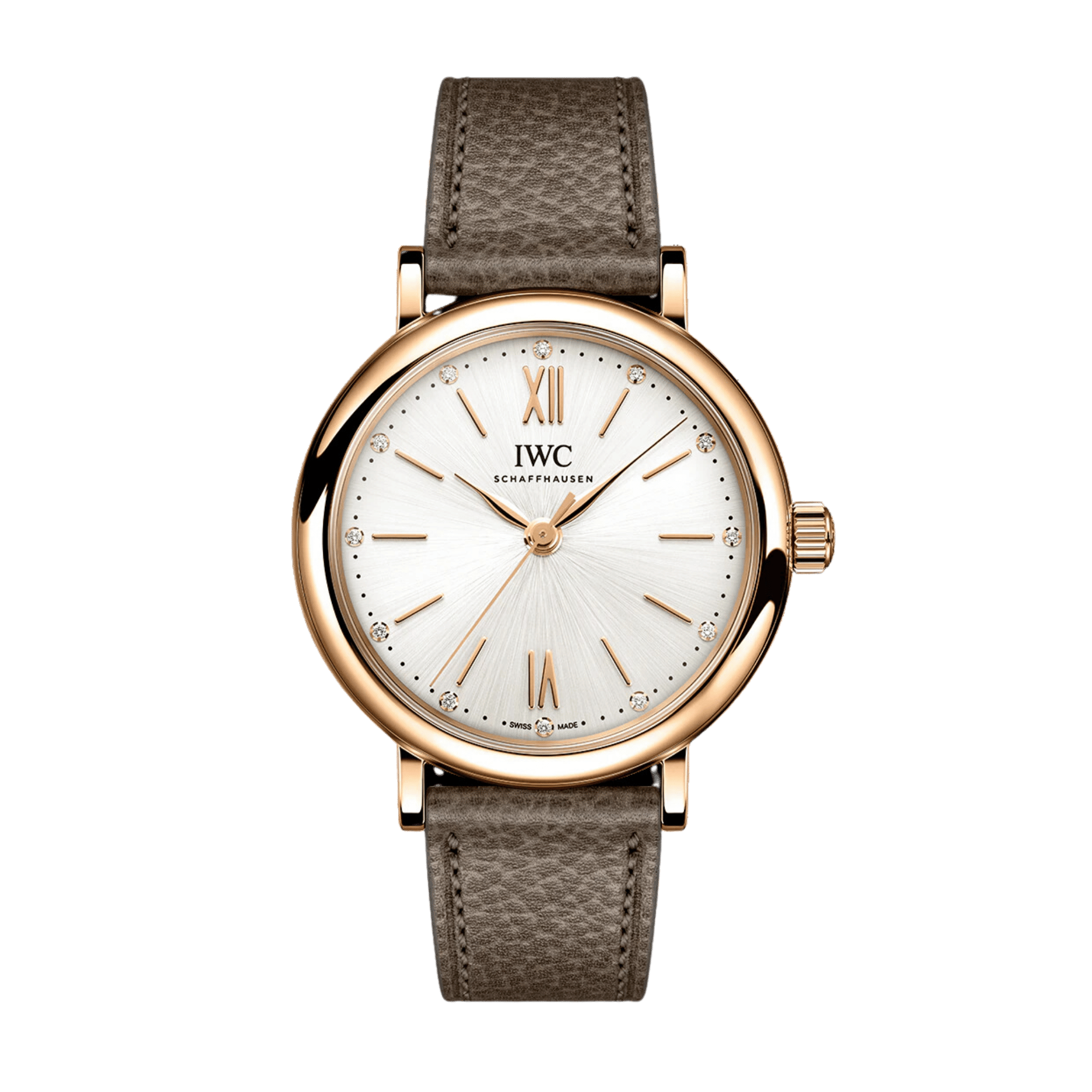 Portofino Rose Gold Silver Dial 34mm Product Image