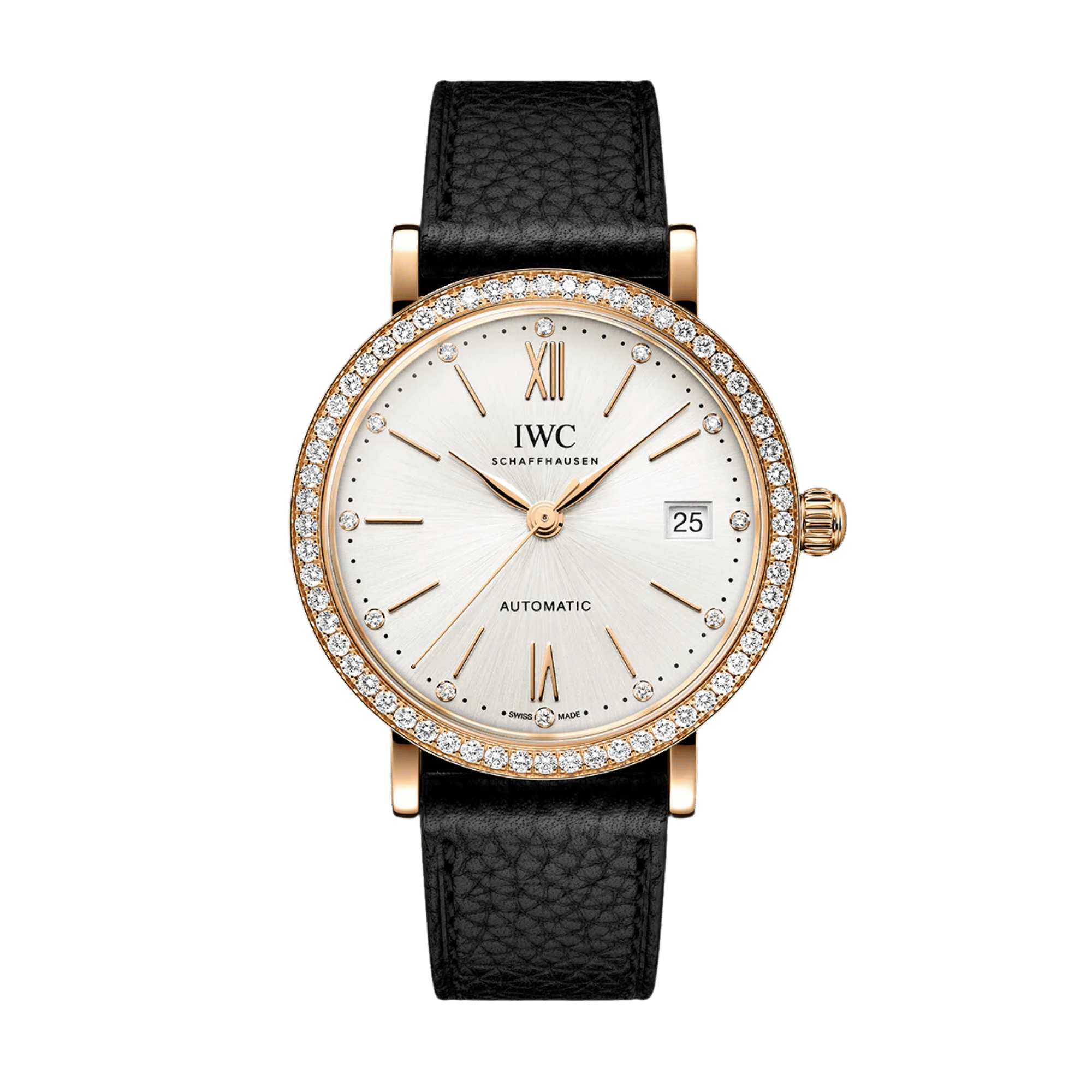 Portofino Rose Gold Diamond Silver Dial 37mm Product Image