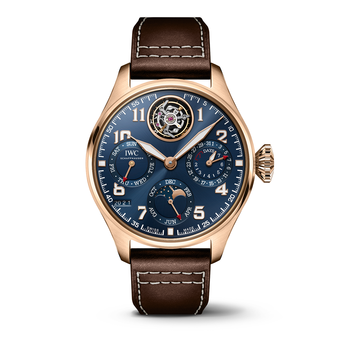 Big Pilot's Watch Perpetual Calendar Tourbillon Le Petit Prince Rose Gold Blue Dial 46mm Product Image