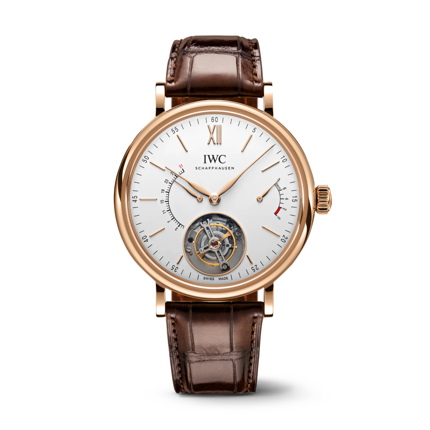 Portofino Tourbillon Retrograde Rose Gold Silver Dial 45mm Product Image