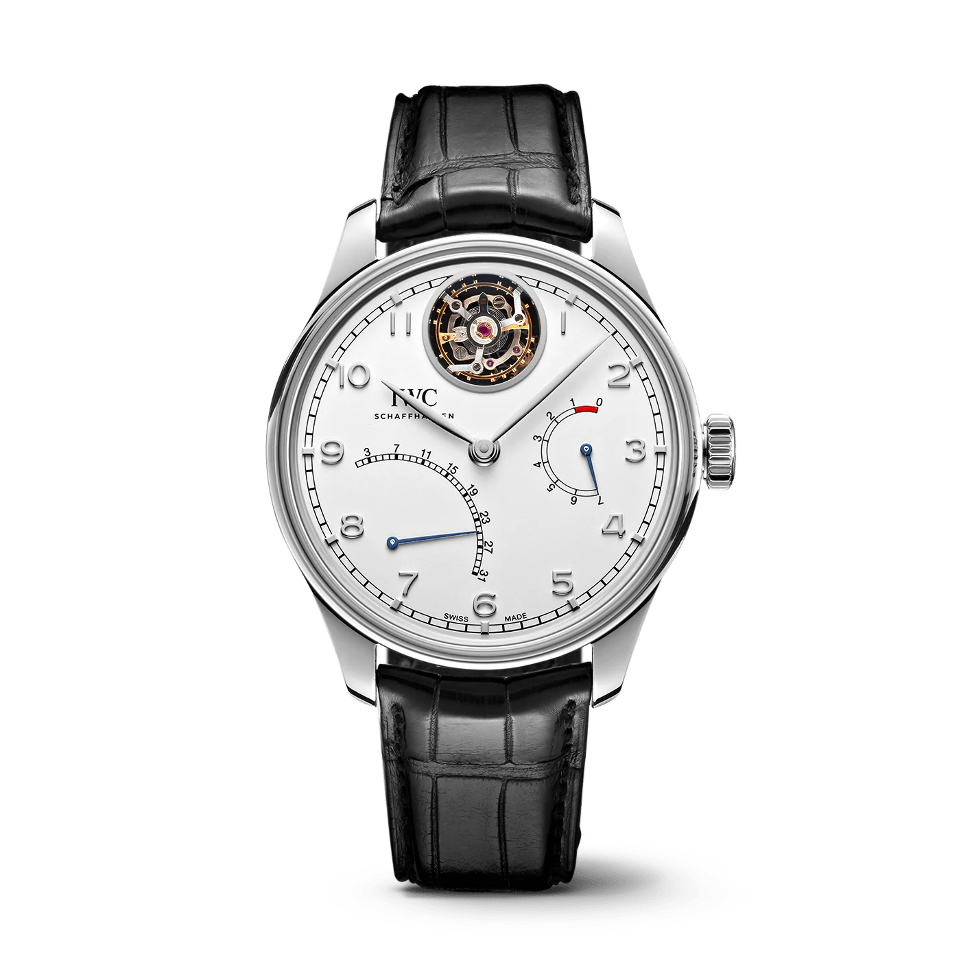 Portugieser Tourbillon Mystère Rétrograde Platinum Silver Dial 44mm Product Image