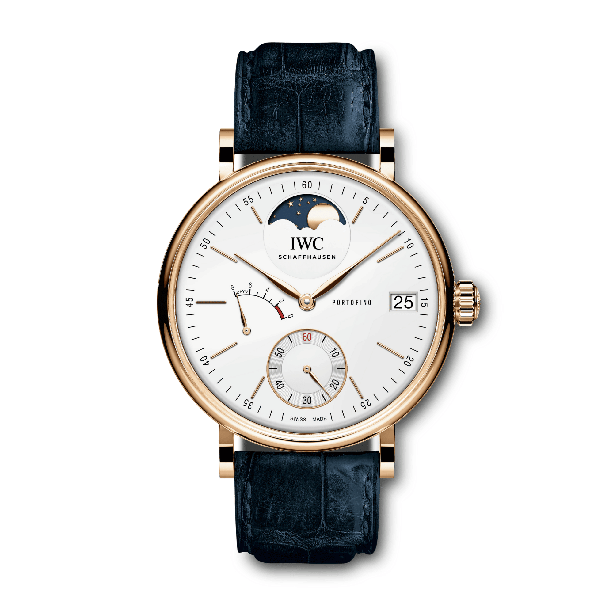 Portofino Eight Days Moonphase Rose Gold Silver Dial 45mm Product Image