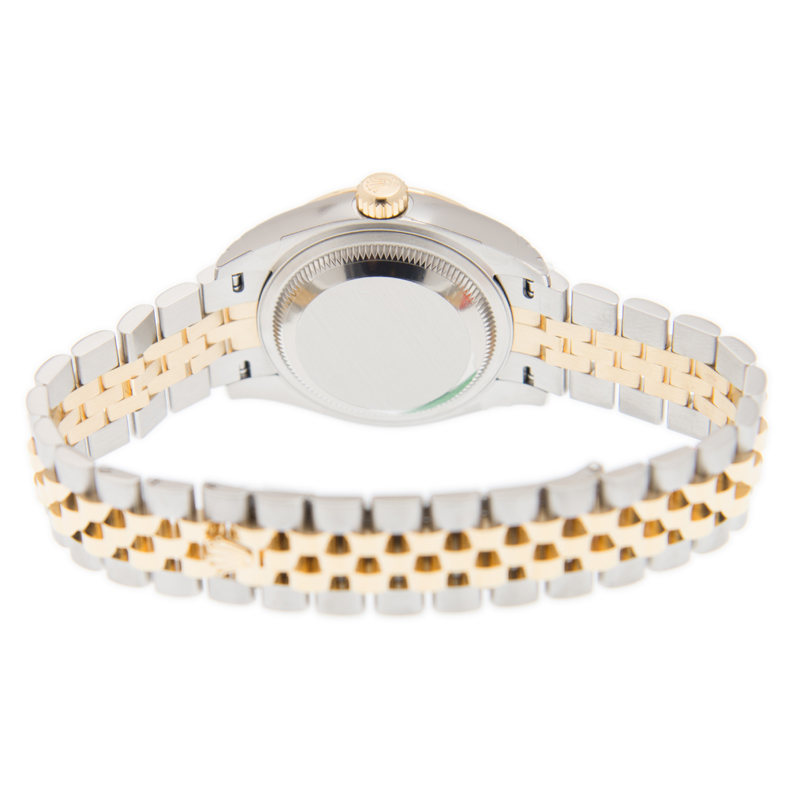 Lady-Datejust Yellow Gold & Steel Jubilee Champagne Dial 28mm Product Image 4