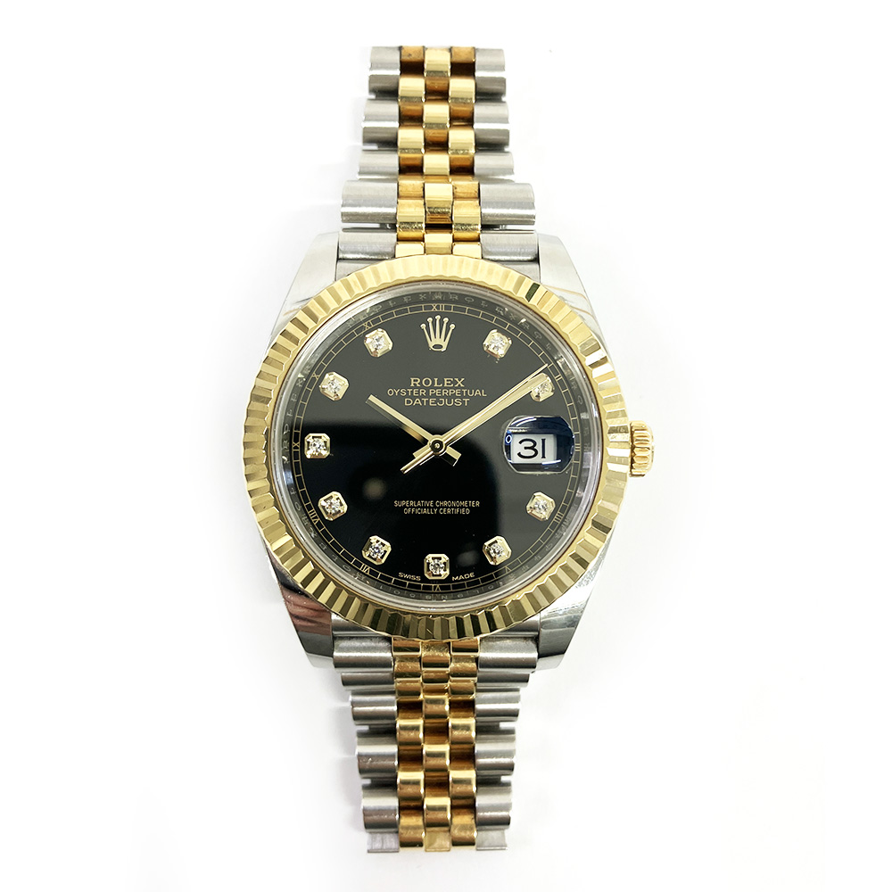 Datejust Yellow Gold & Steel Jubilee Black Dial 41mm Product Image 1
