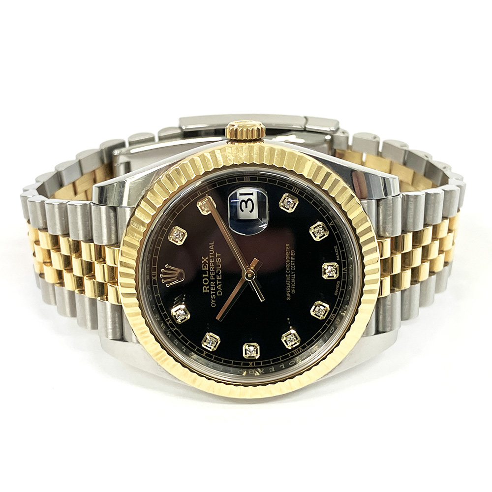 Datejust Yellow Gold & Steel Jubilee Black Dial 41mm Product Image 2