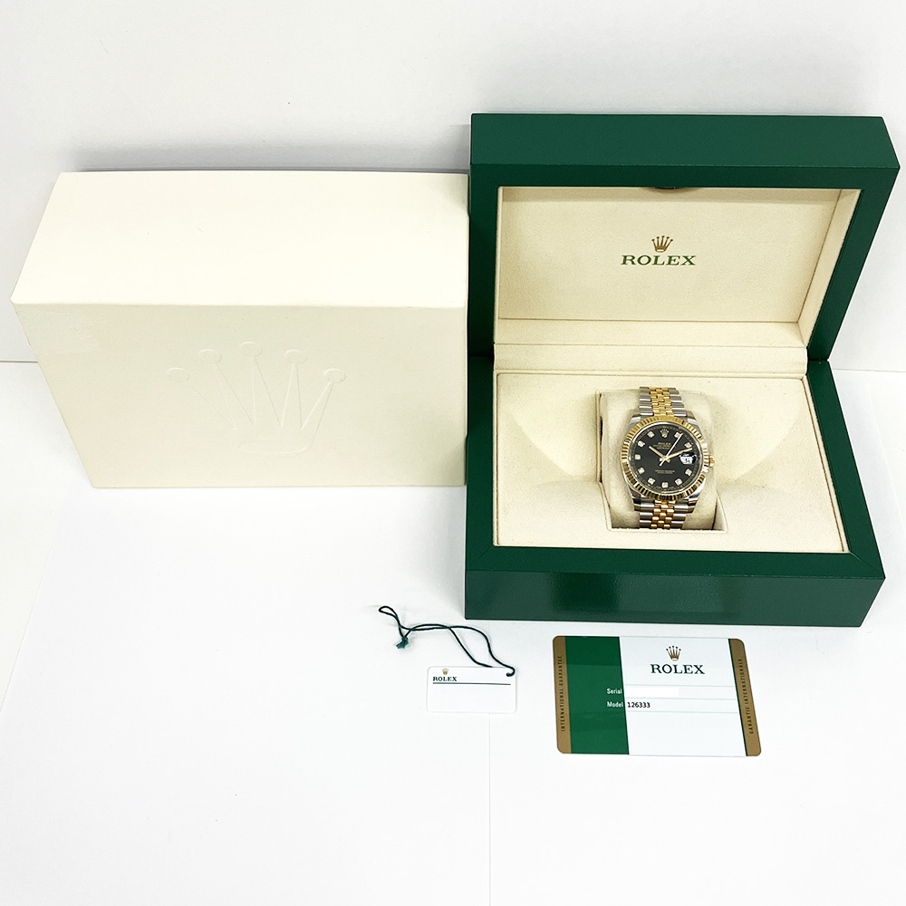 Datejust Yellow Gold & Steel Jubilee Black Dial 41mm Product Image 5