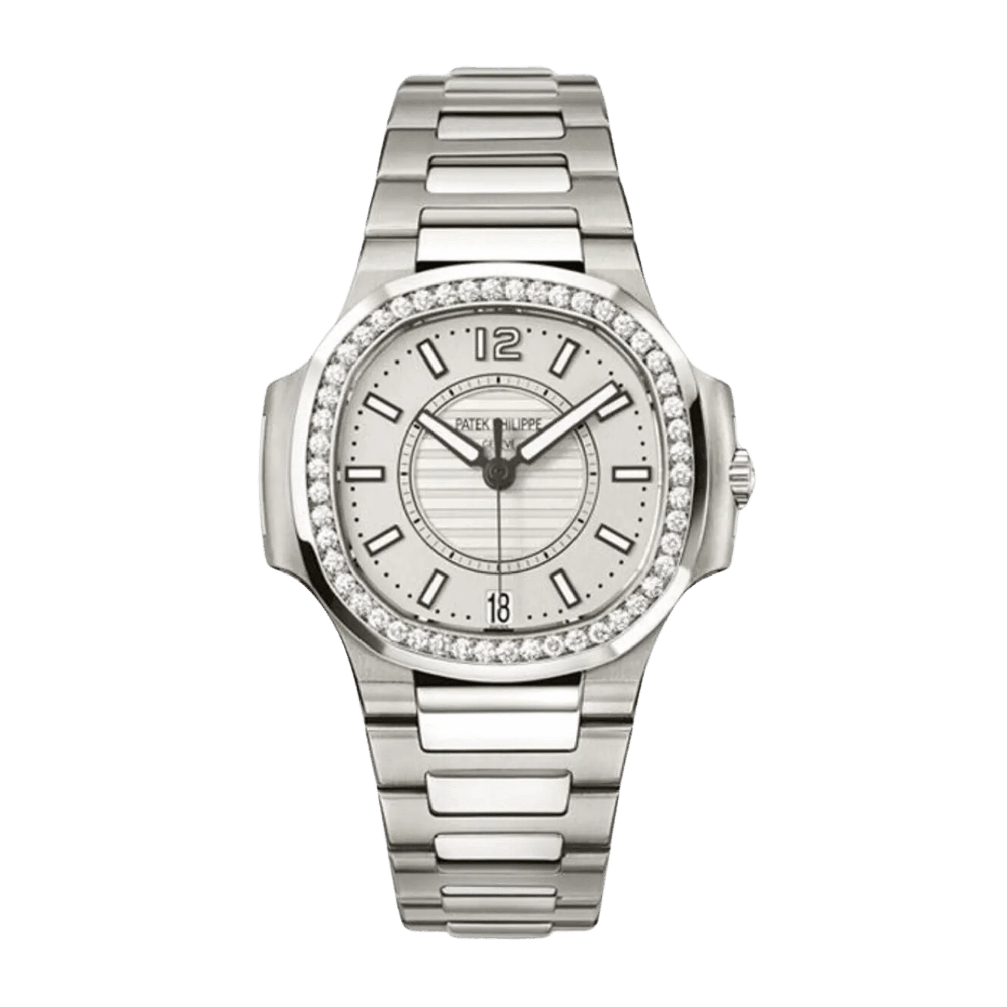 Nautilus Steel Diamond White Dial 34mm Product Image