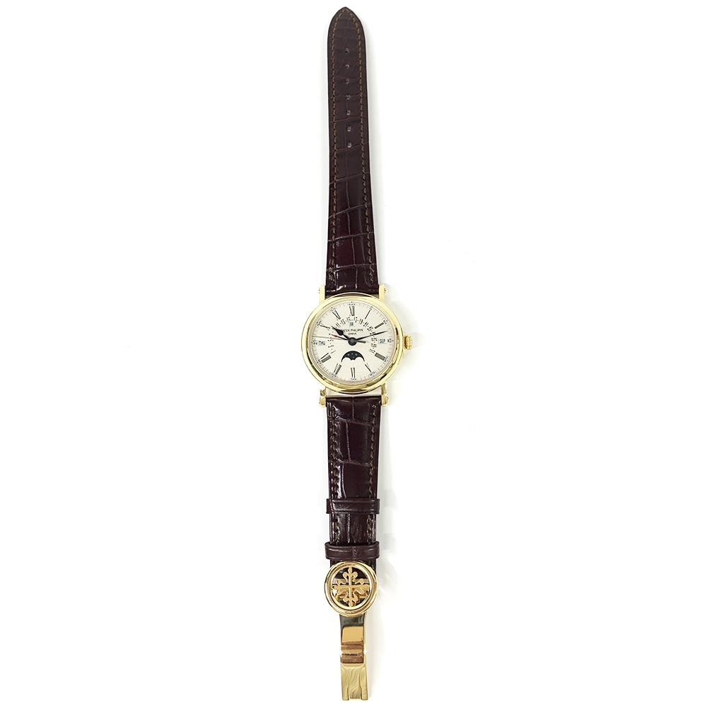 Perpetual Calendar Retrograde Date Yellow Gold White Dial 38mm Product Image 2