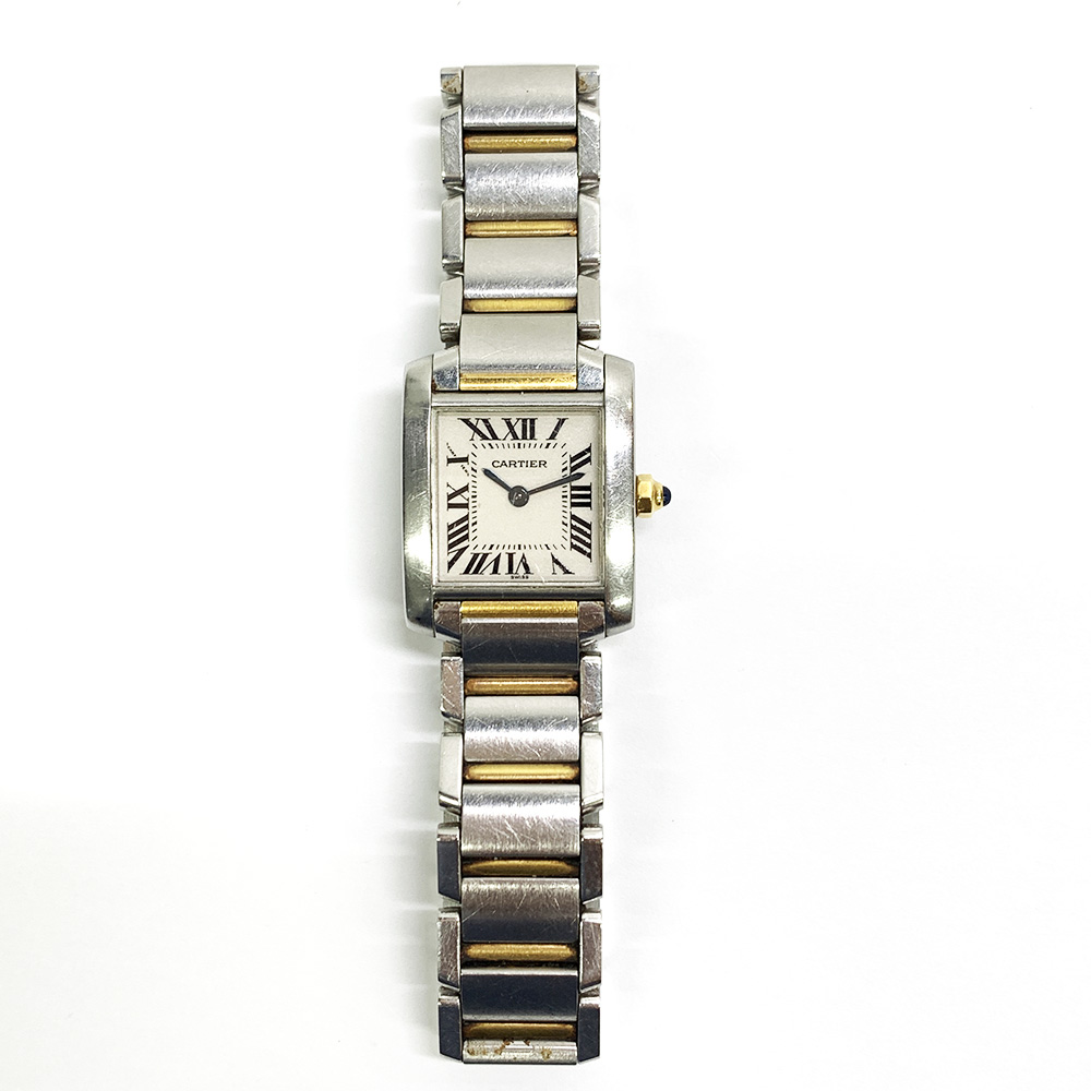 Tank Française Yellow Gold & Steel White Dial 20mm Product Image 1