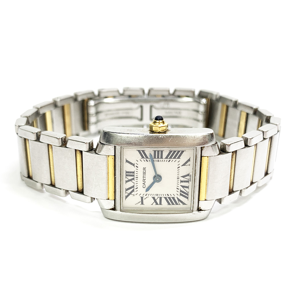 Tank Française Yellow Gold & Steel White Dial 20mm Product Image 2