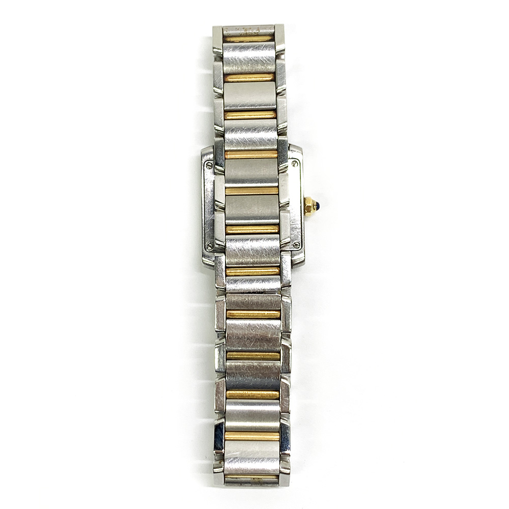 Tank Française Yellow Gold & Steel White Dial 20mm Product Image 3
