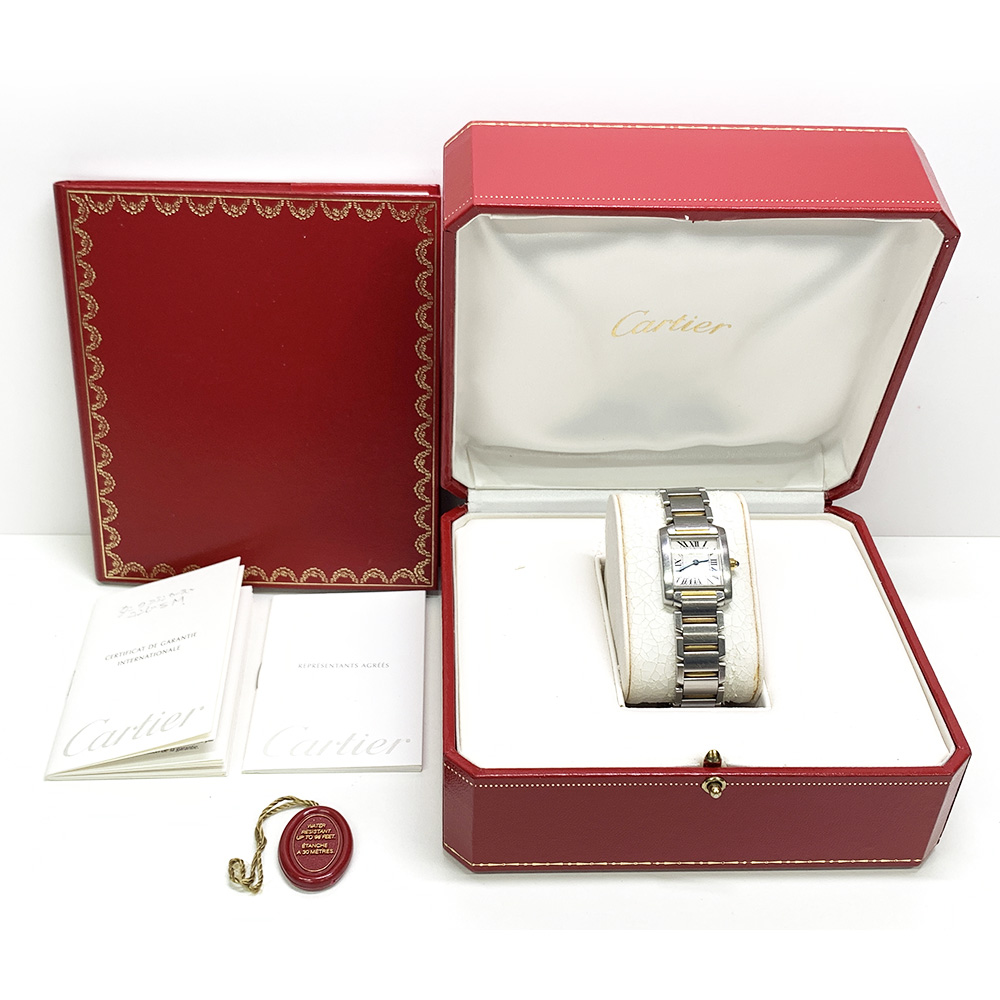 Tank Française Yellow Gold & Steel White Dial 20mm Product Image 5