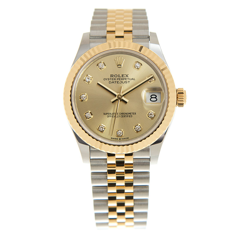 Rolex Datejust Yellow Gold & Steel Champagne Dial 31mm
