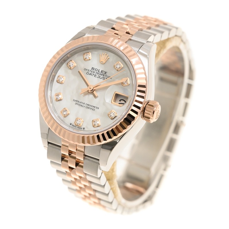Lady-Datejust Rose Gold & Steel Jubilee Mother of Pearl Dial 28mm Product Image 2